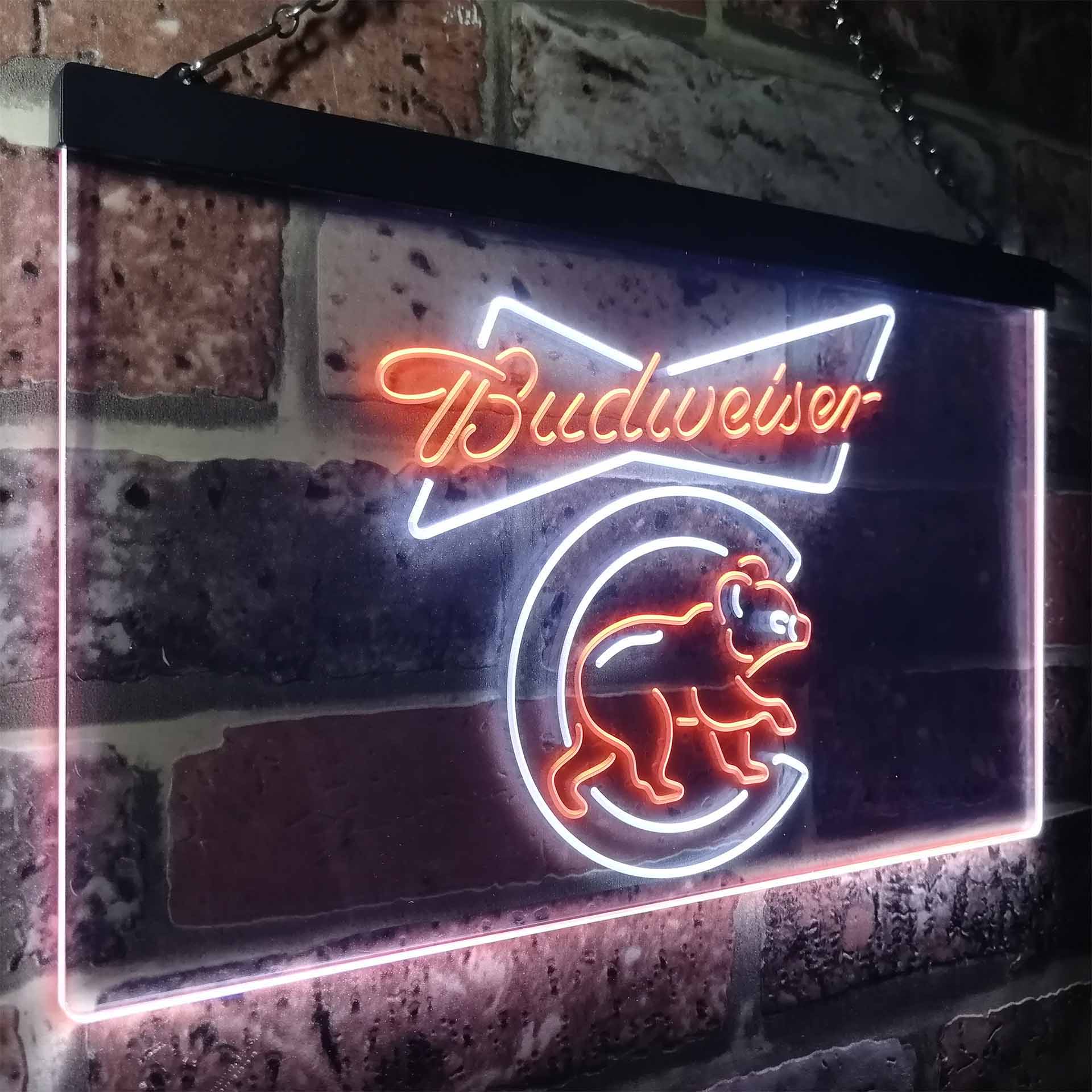 Chicago Bears Budweiser Neon-Like LED Light Sign