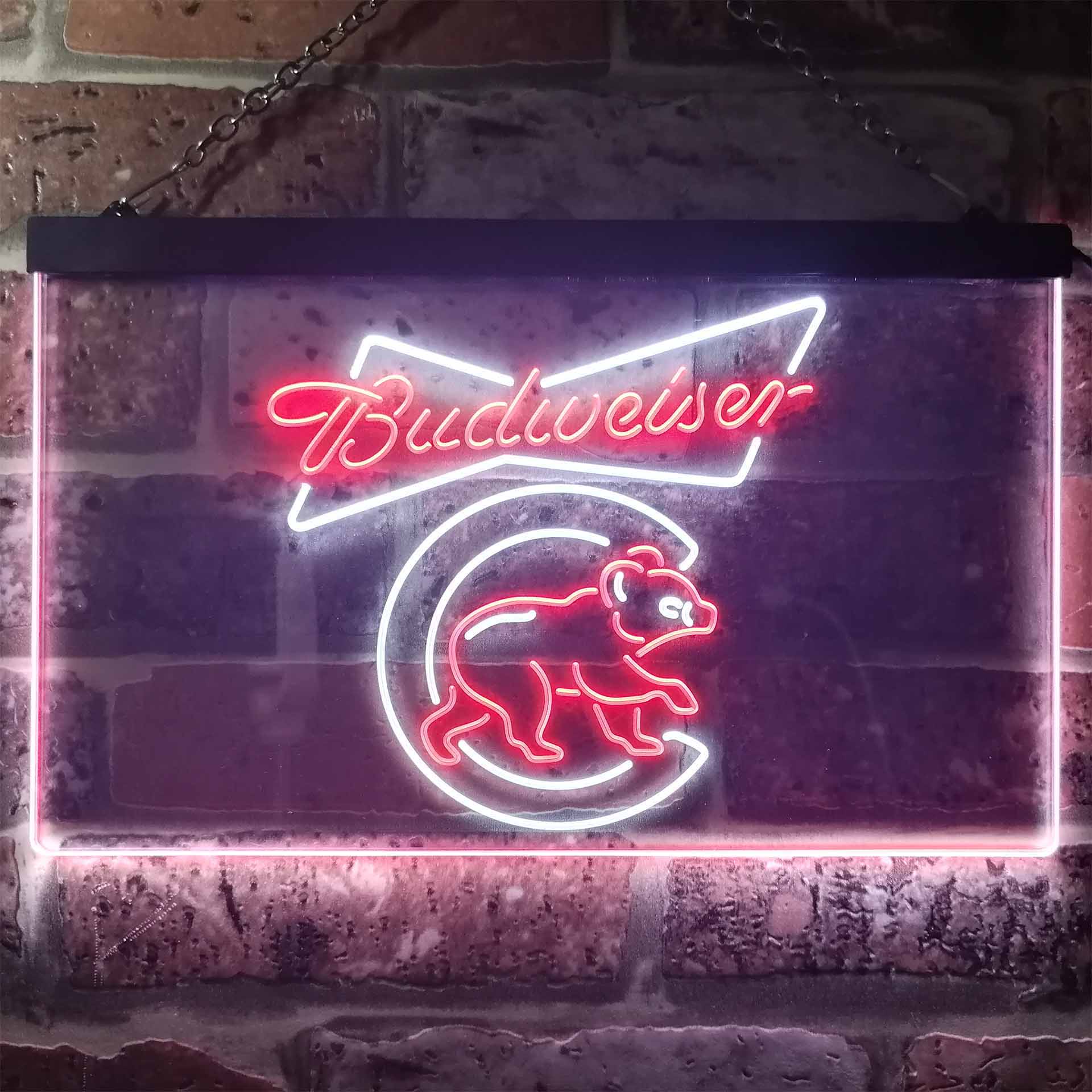 Chicago Bears Budweiser Neon-Like LED Light Sign