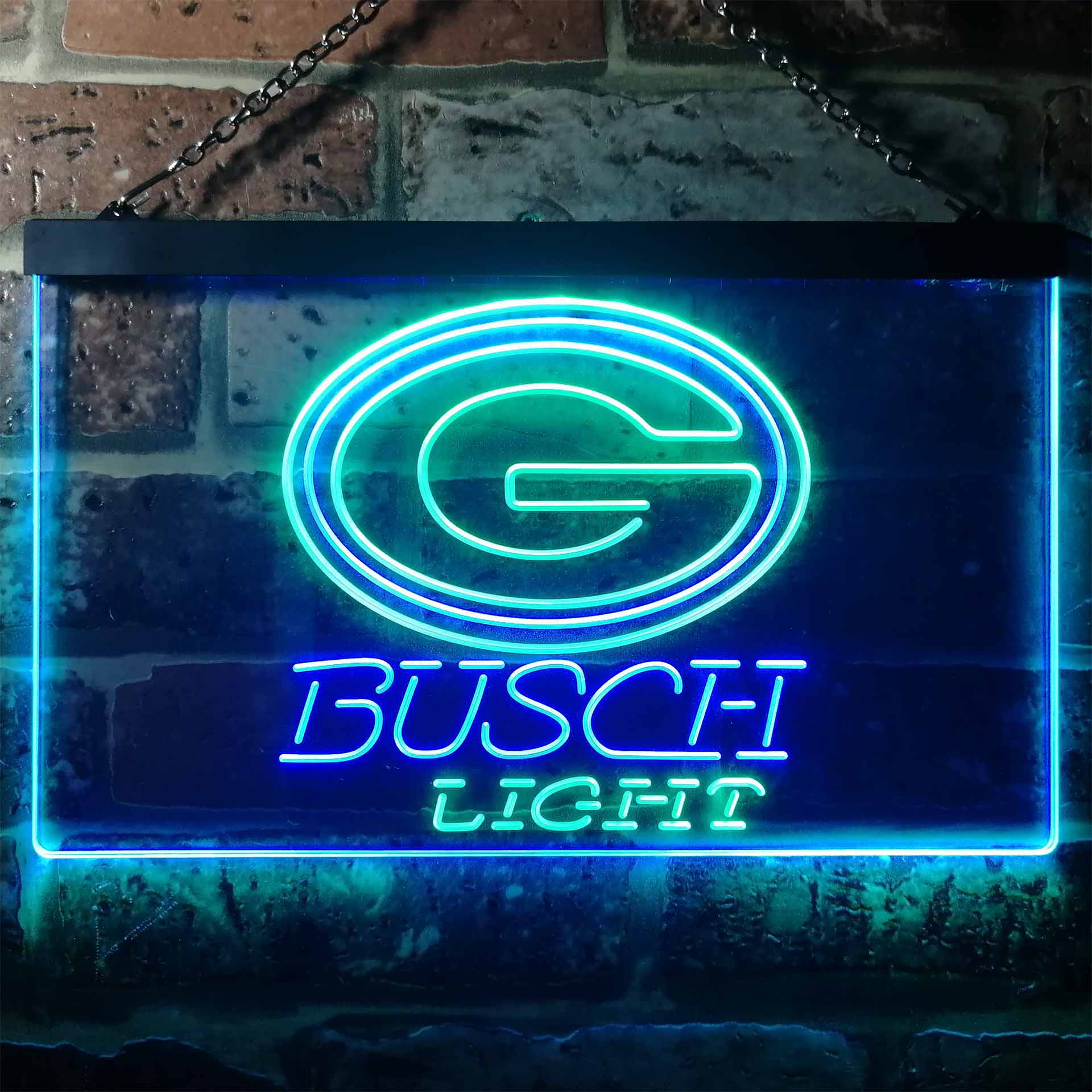 Green Bay Packers Busch Light Neon-Like Led Light Sign