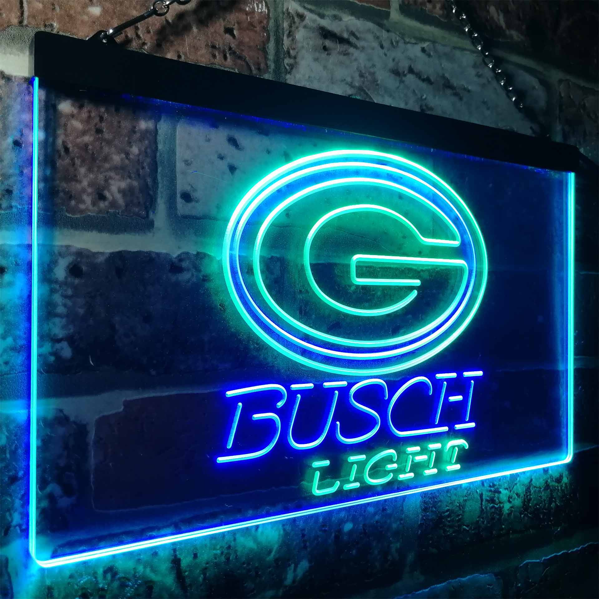 Green Bay Packers Busch Light Neon-Like Led Light Sign