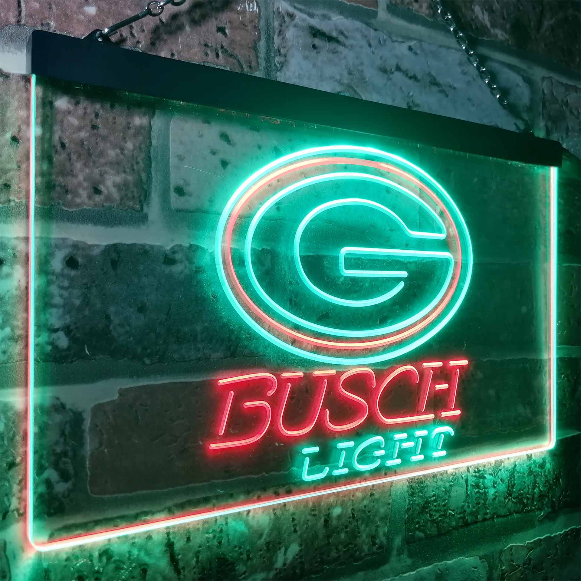 Green Bay Packers Busch Light Neon-Like Led Light Sign