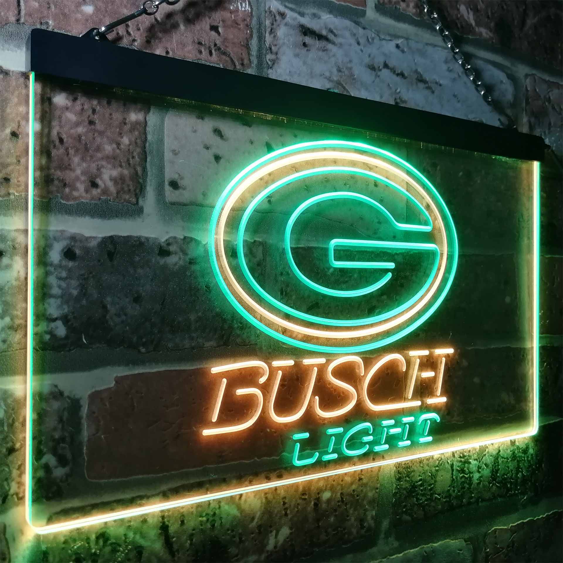 Green Bay Packers Busch Light Neon-Like Led Light Sign