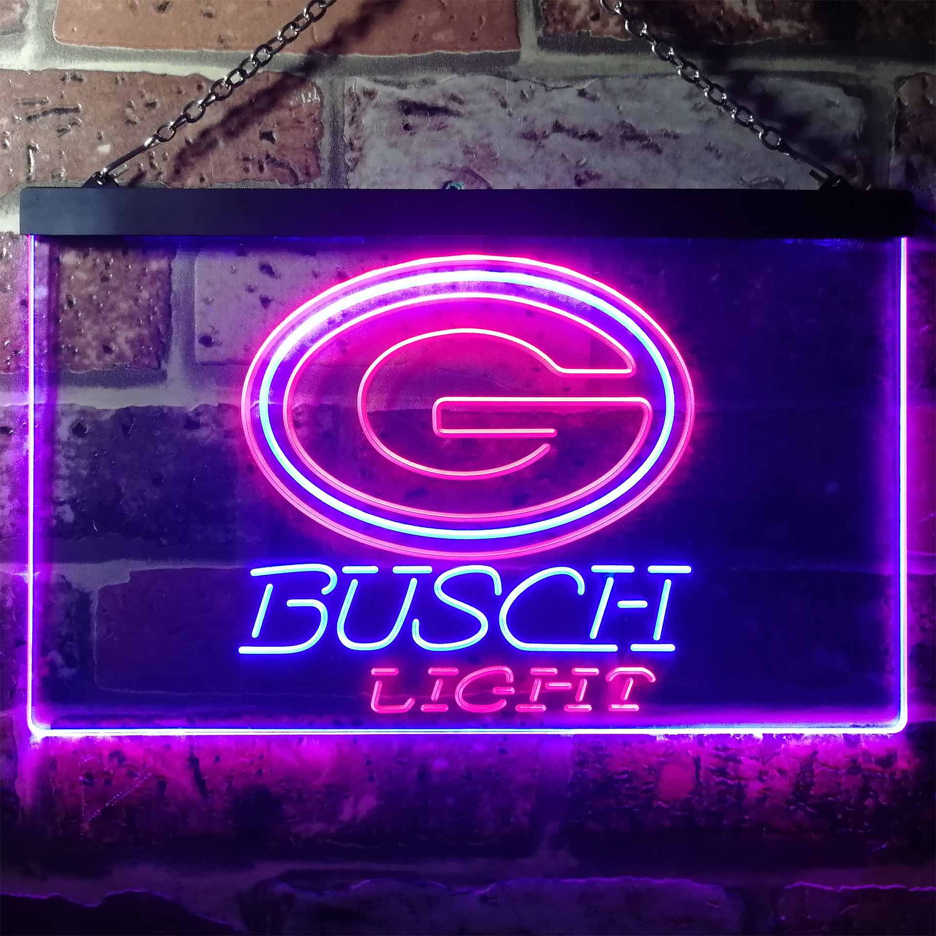 Green Bay Packers Busch Light Neon-Like Led Light Sign