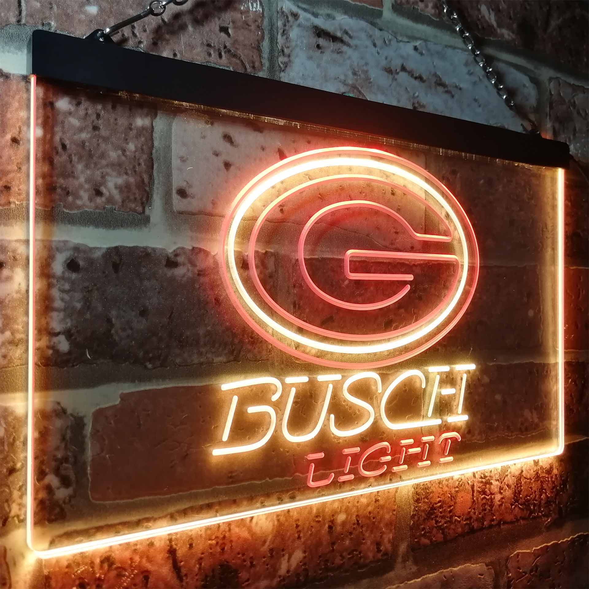 Green Bay Packers Busch Light Neon-Like Led Light Sign