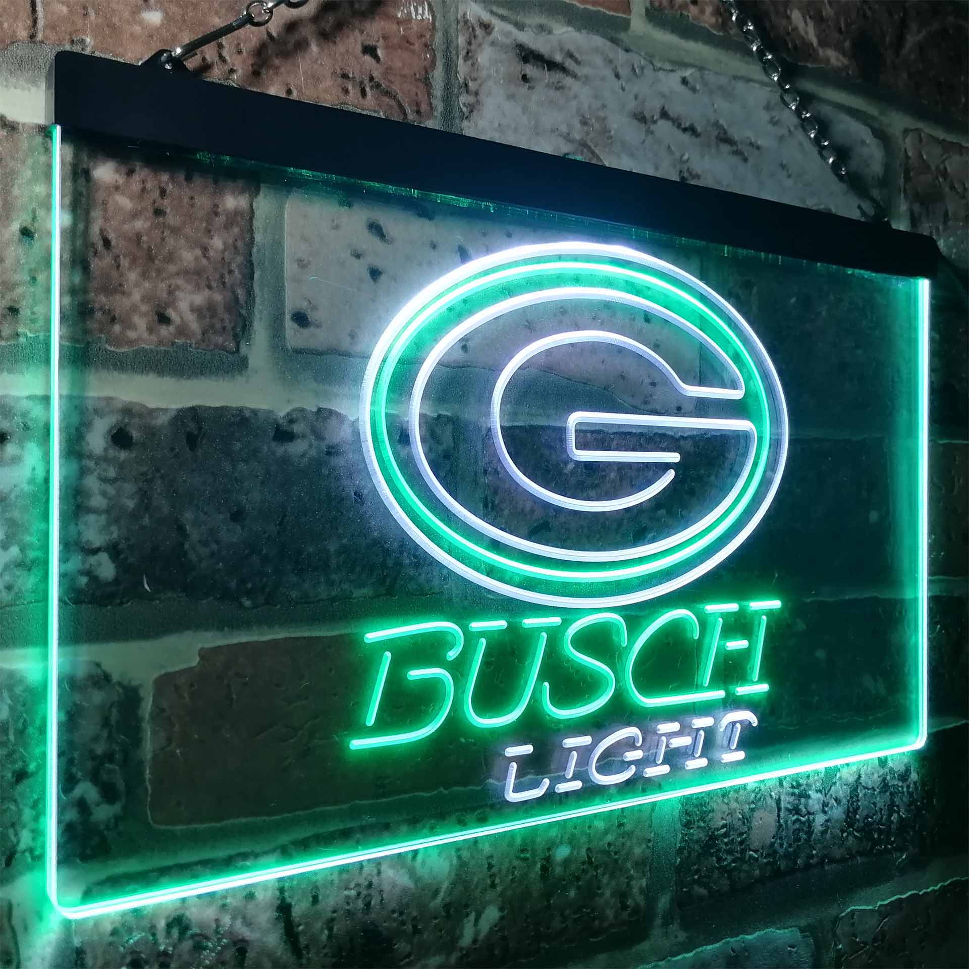 Green Bay Packers Busch Light Neon-Like Led Light Sign