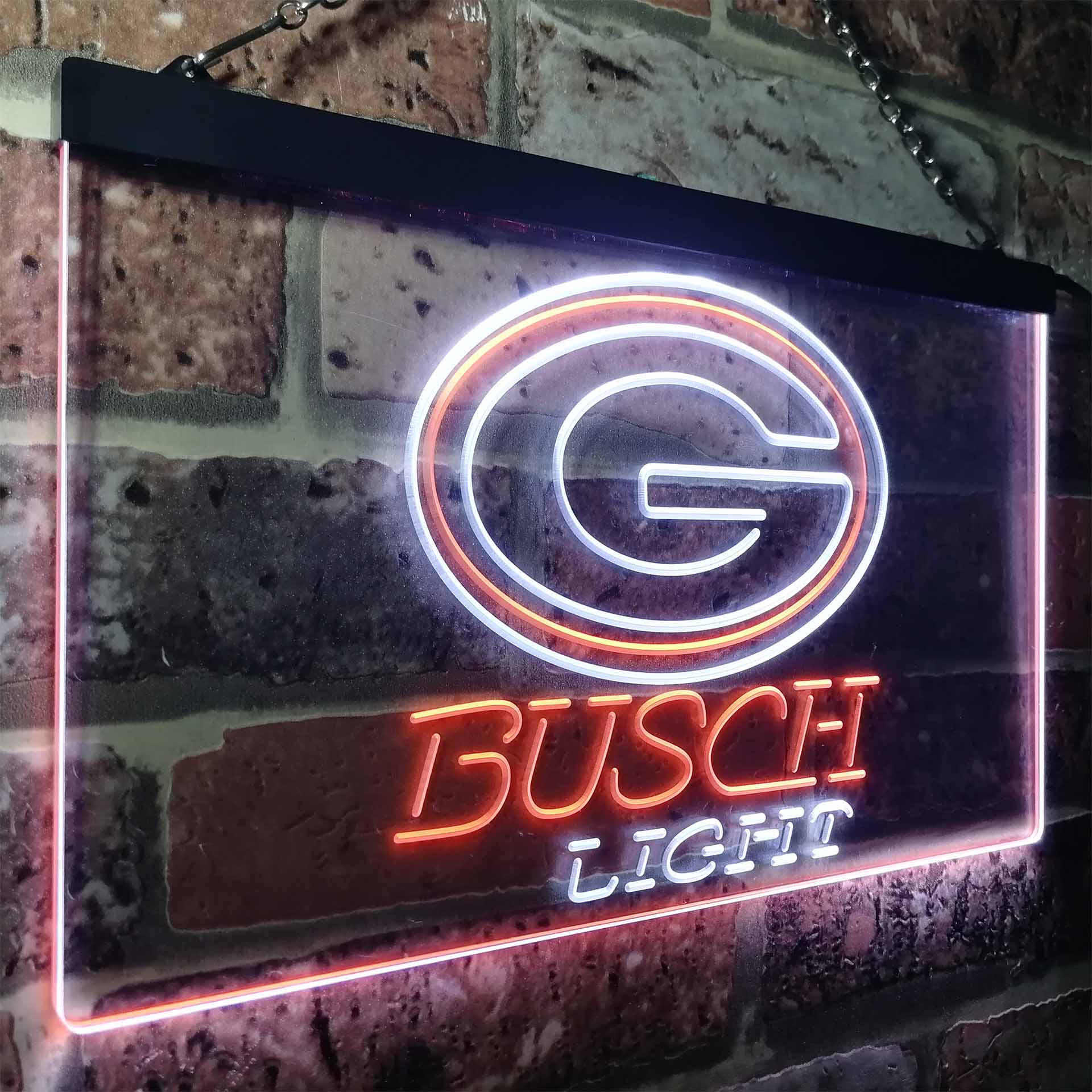 Green Bay Packers Busch Light Neon-Like Led Light Sign