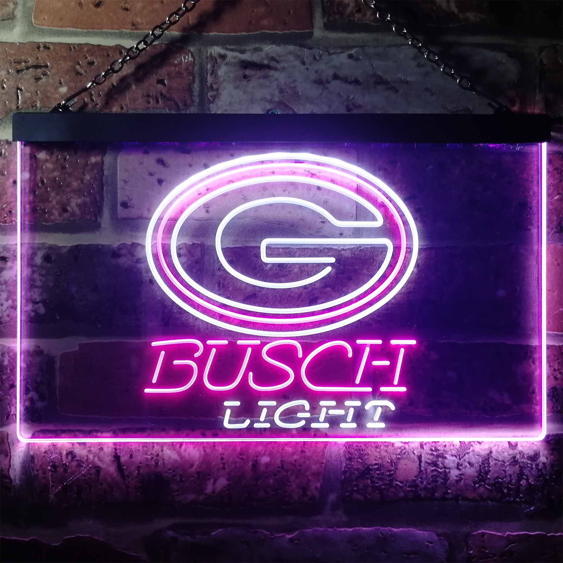 Green Bay Packers Busch Light Neon-Like Led Light Sign