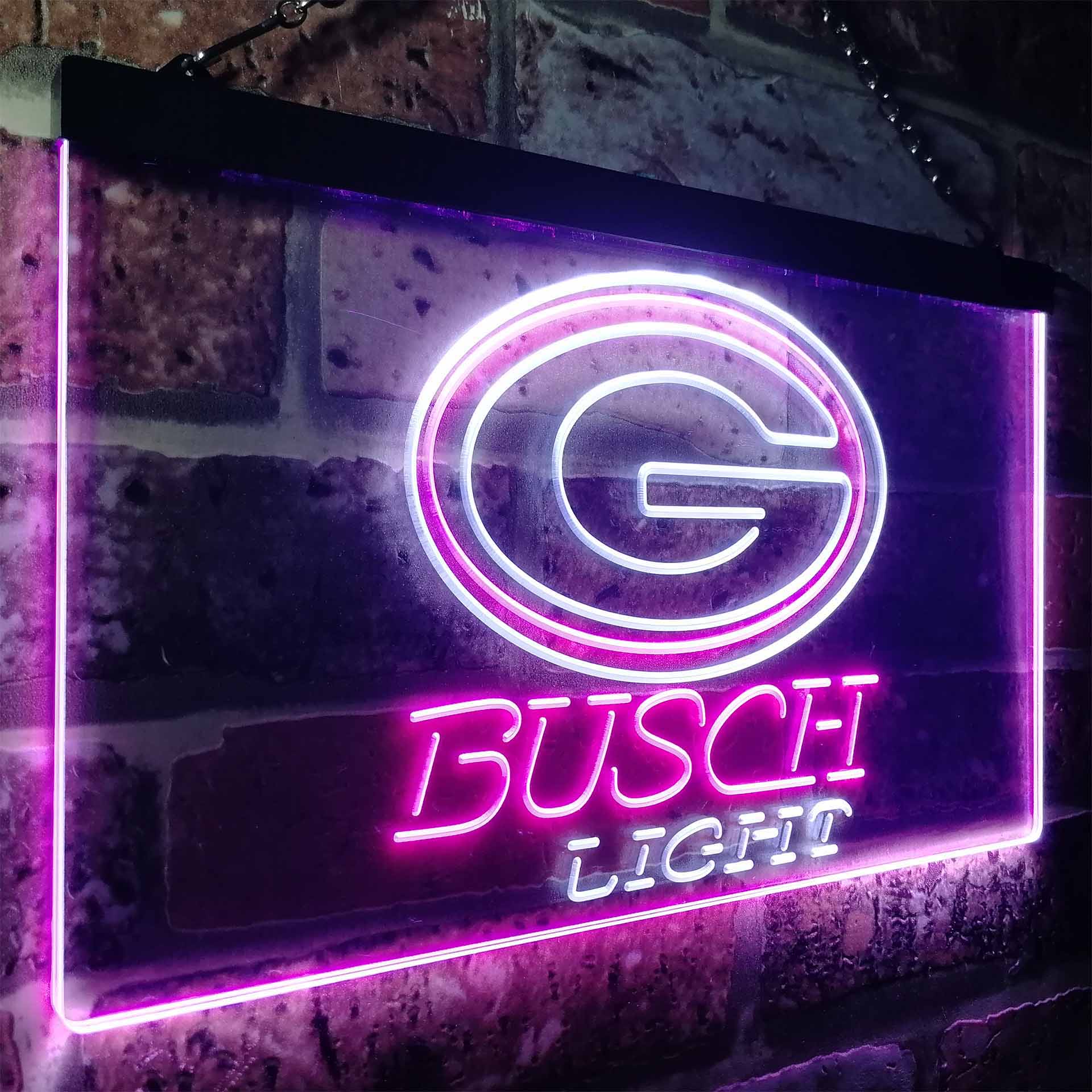 Green Bay Packers Busch Light Neon-Like Led Light Sign