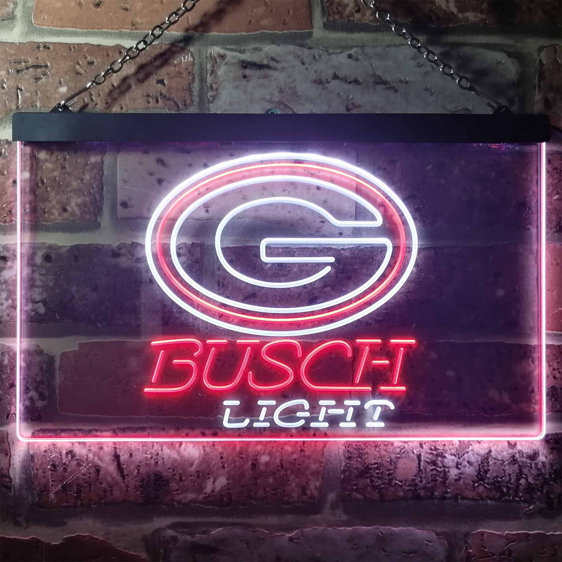 Green Bay Packers Busch Light Neon-Like Led Light Sign