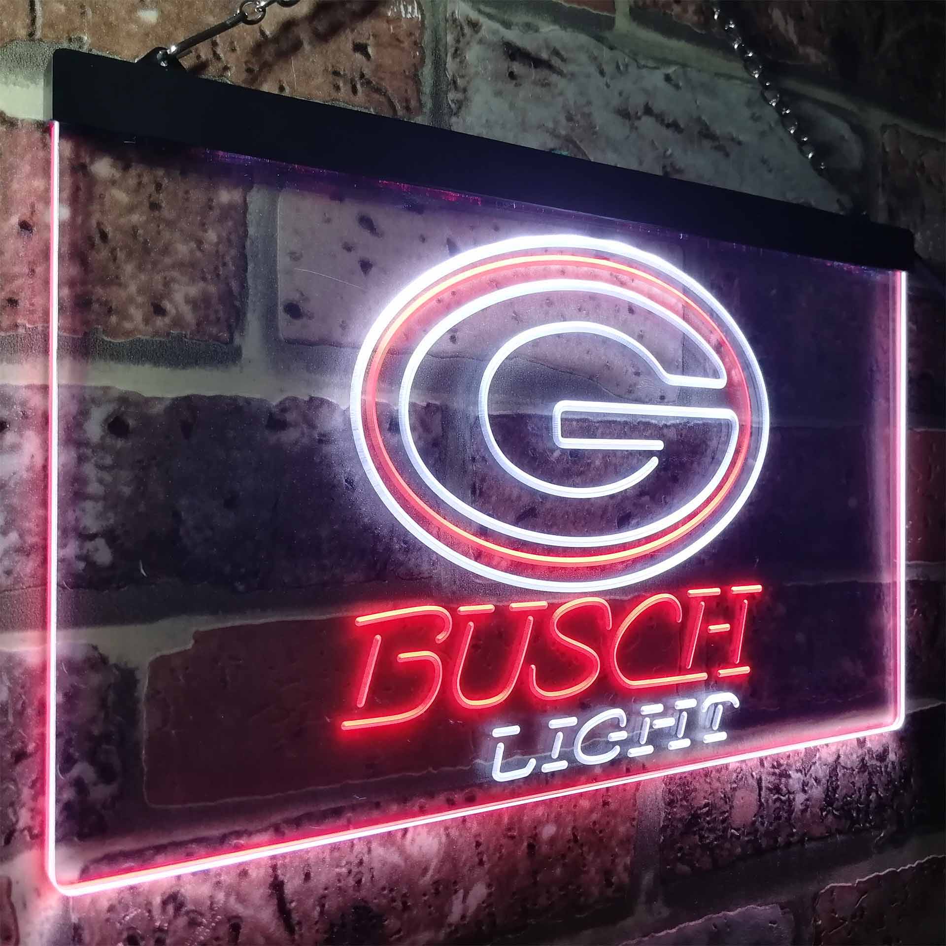 Green Bay Packers Busch Light Neon-Like Led Light Sign