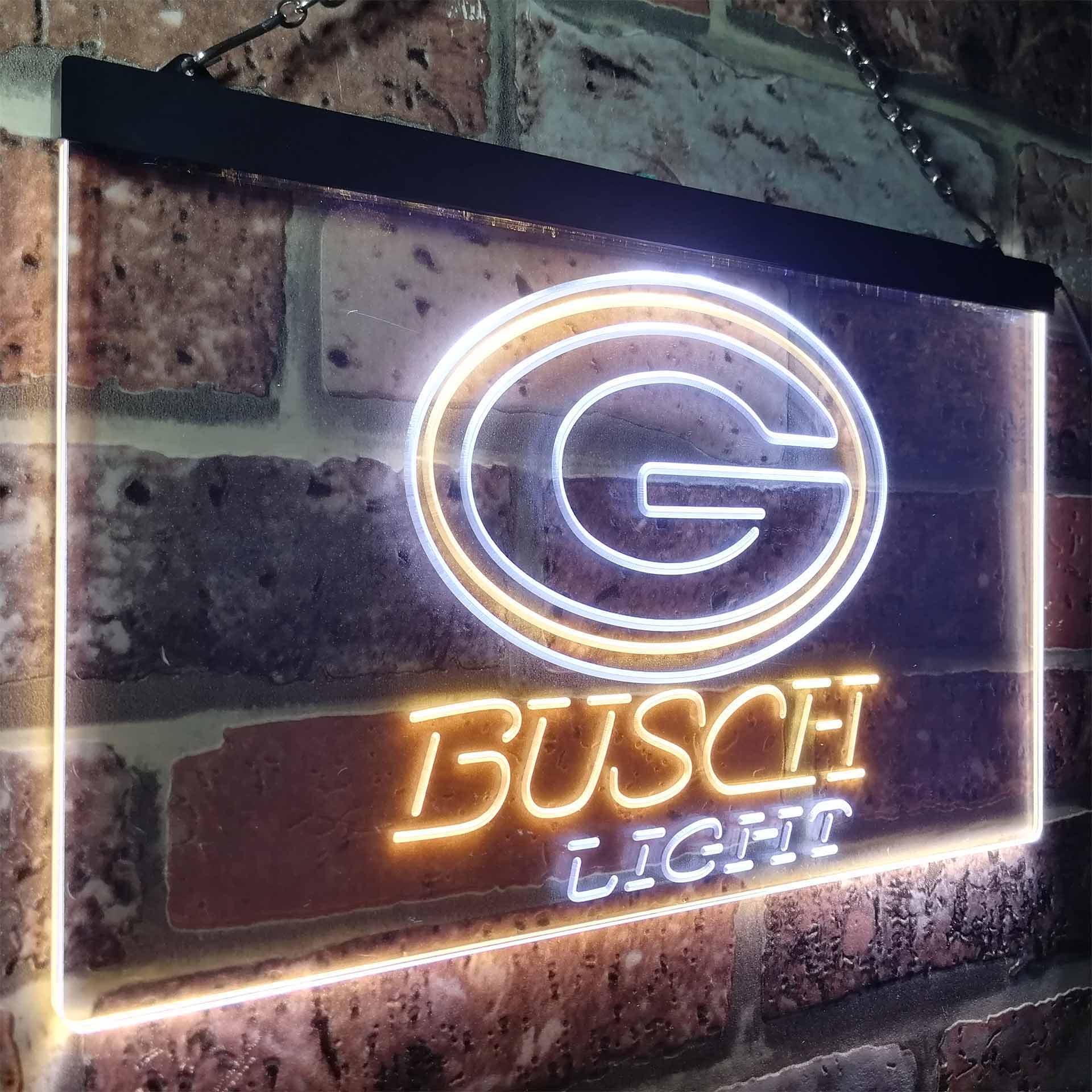 Green Bay Packers Busch Light Neon-Like Led Light Sign