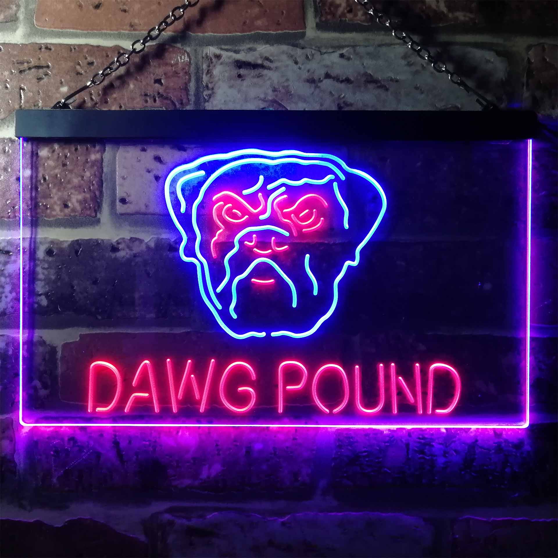 Dawg Pound Cleveland Browns Neon Light Led Light Sign