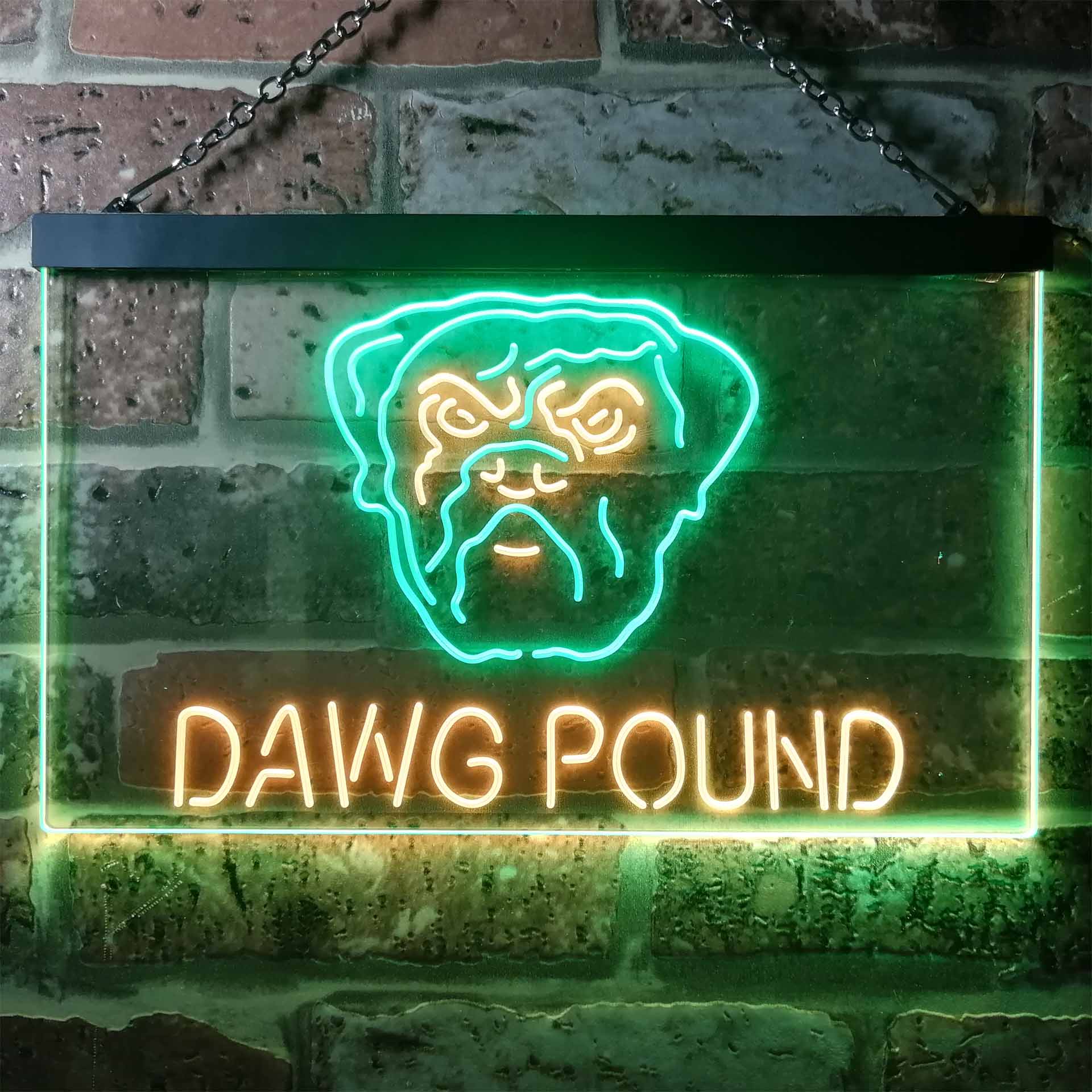 Dawg Pound Cleveland Browns Neon Light LED Sign