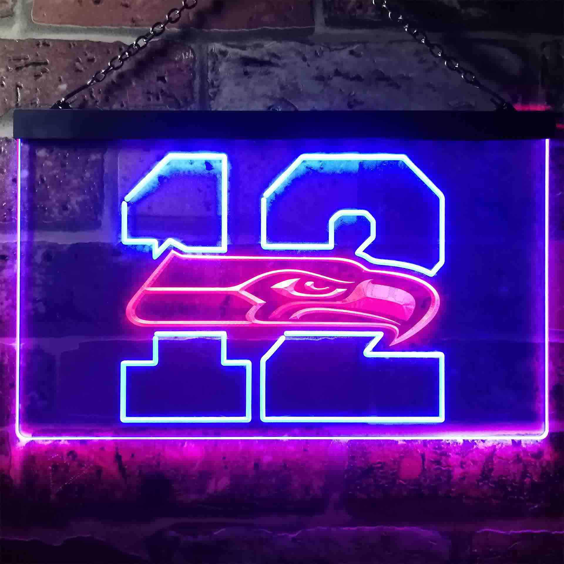 12th Man Seattle Seahawks Dual Color LED Light Sign led lab cave