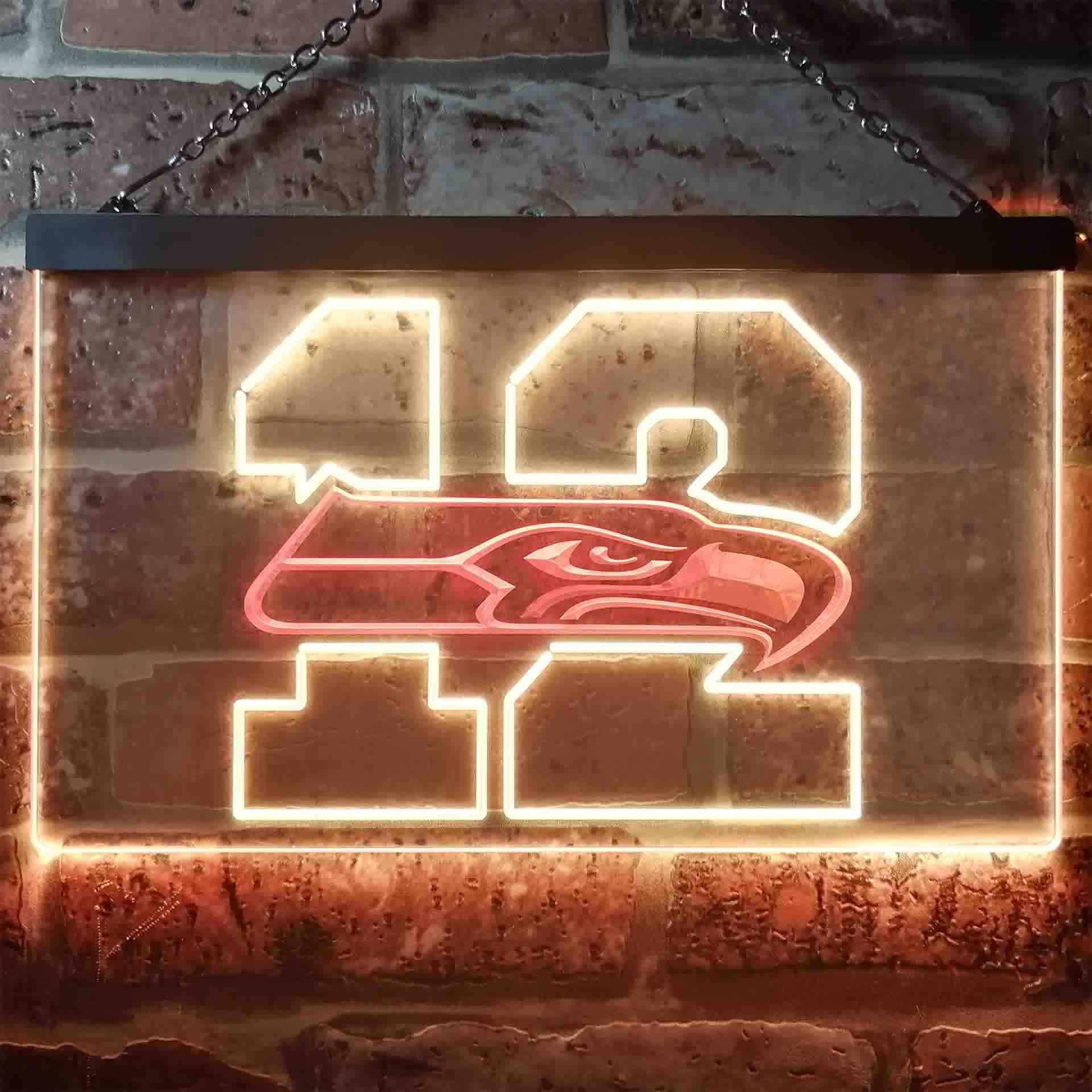 12th Man Seattle Seahawks Dual Color LED Light Sign led lab cave