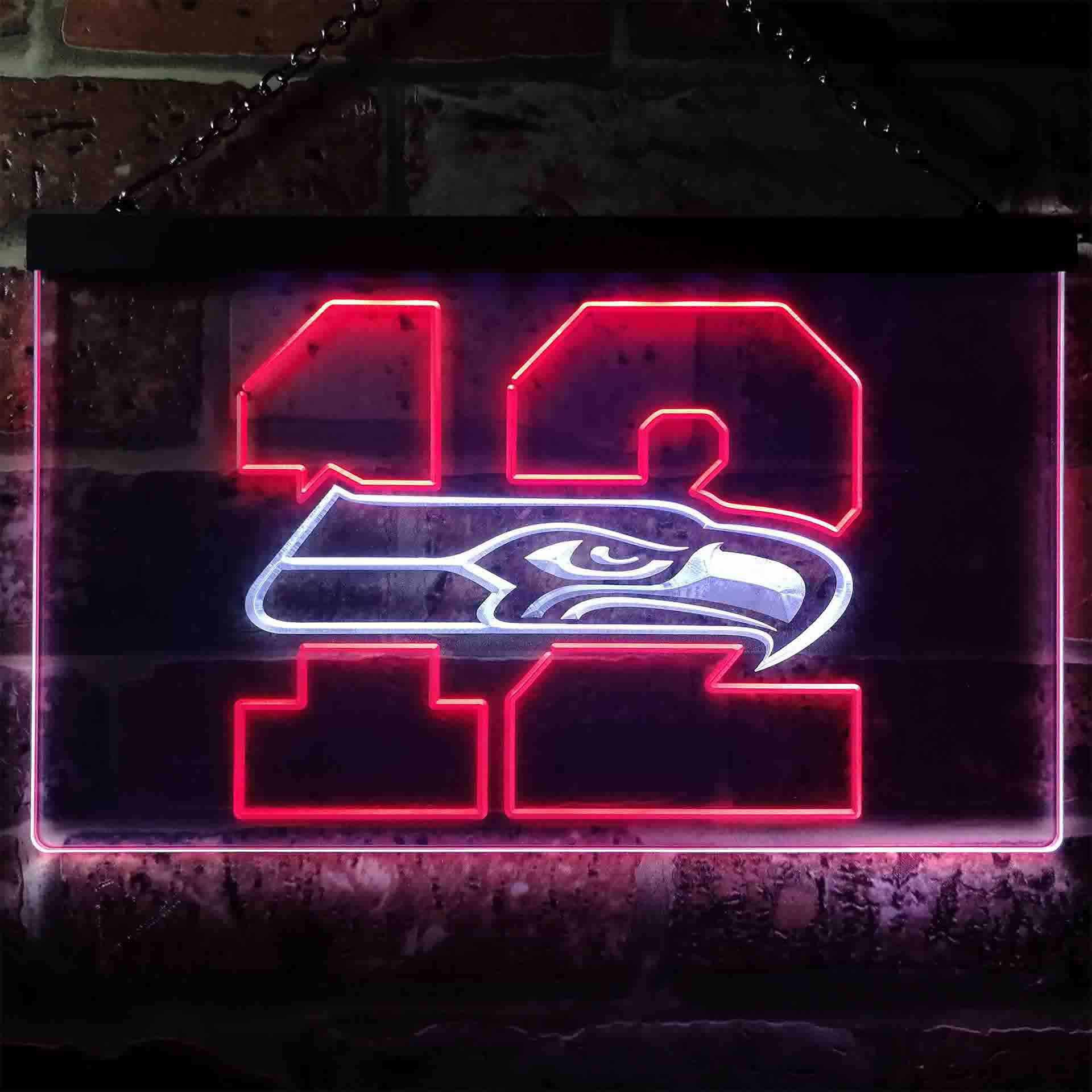 12th Man Seattle Seahawks Dual Color LED Light Sign led lab cave