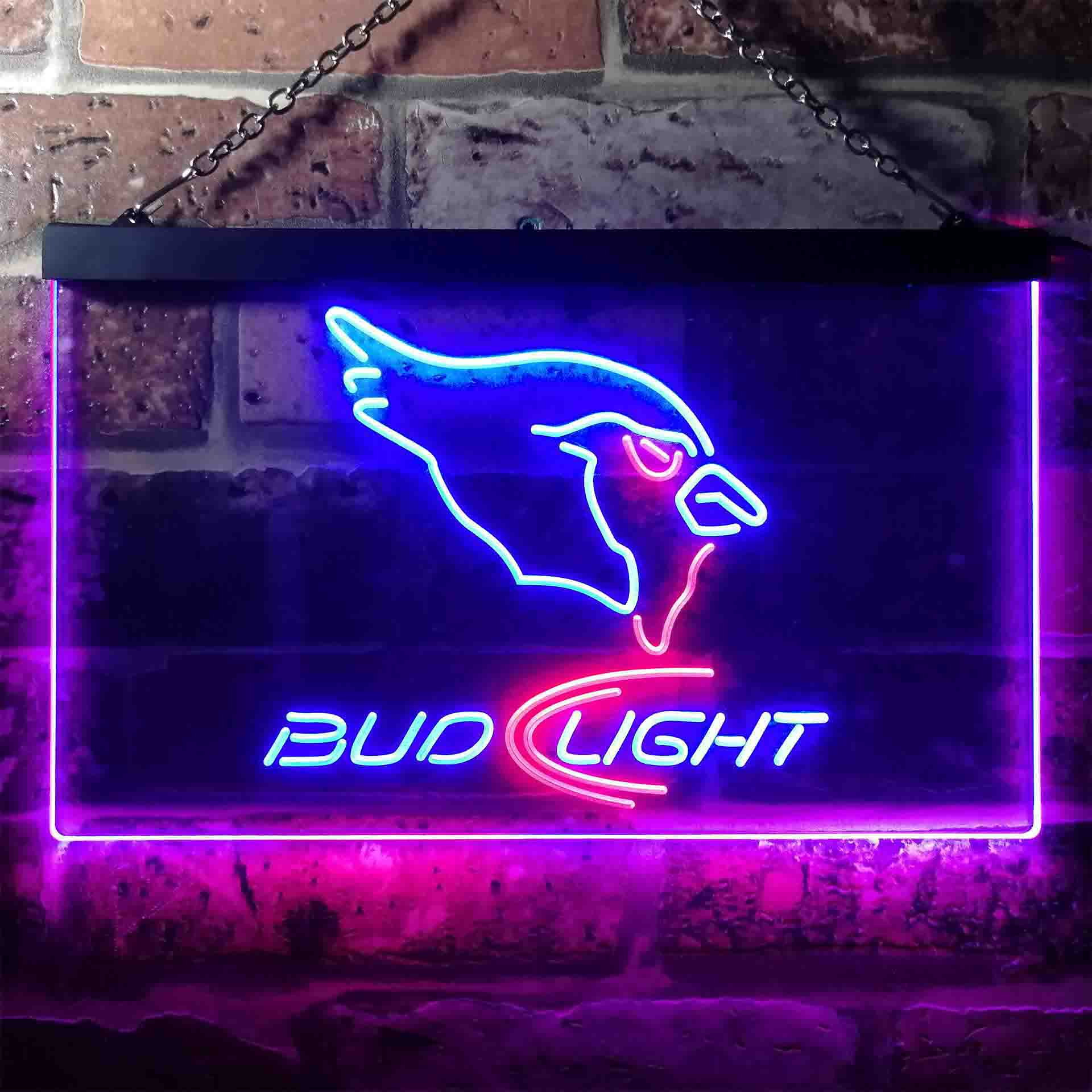 Arizona Cardinals Bud Light Neon-Like LED Light Sign