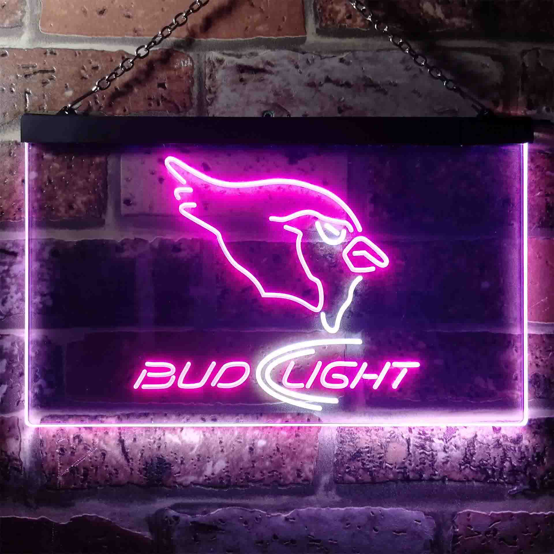 Arizona Cardinals Bud Light Neon-Like LED Light Sign