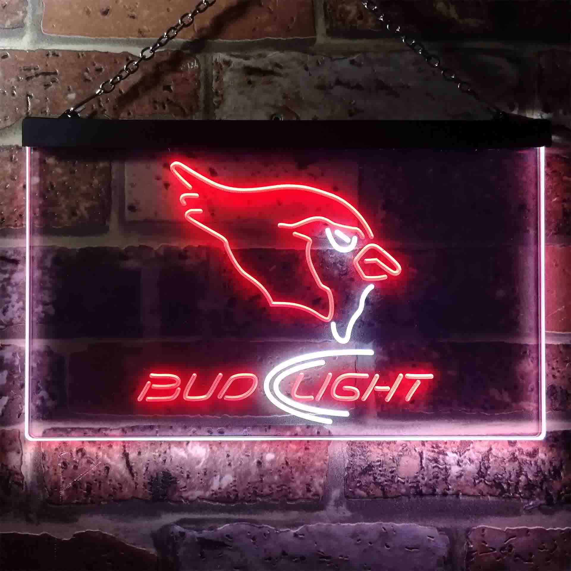 Arizona Cardinals Bud Light Neon-Like LED Light Sign