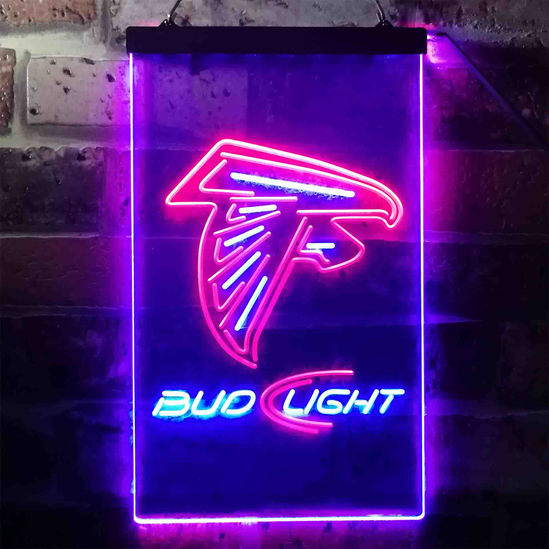 Atlanta Falcons Bud Light Neon-Like LED Sign