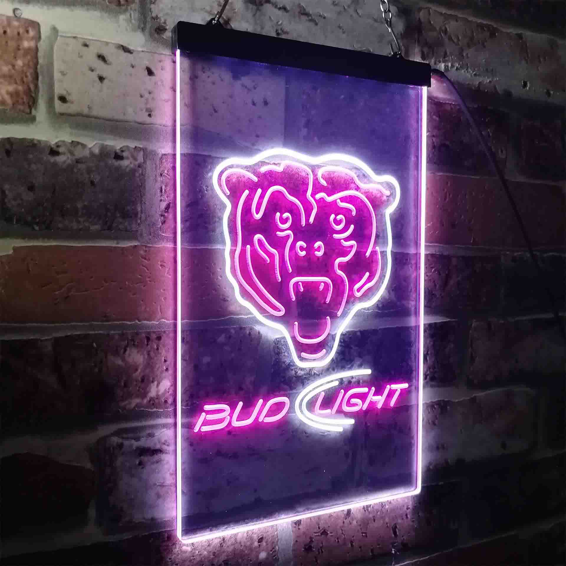 Chicago Bears Bud Light Neon-Like LED Light Sign