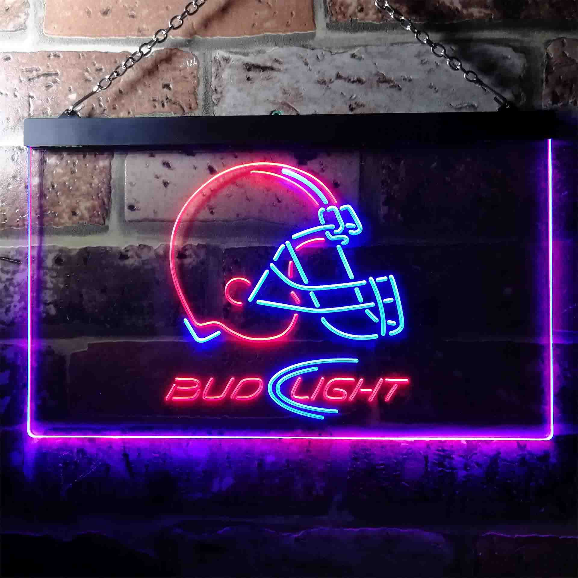 Cleveland Browns Bud Light Neon-Like Led Light Sign