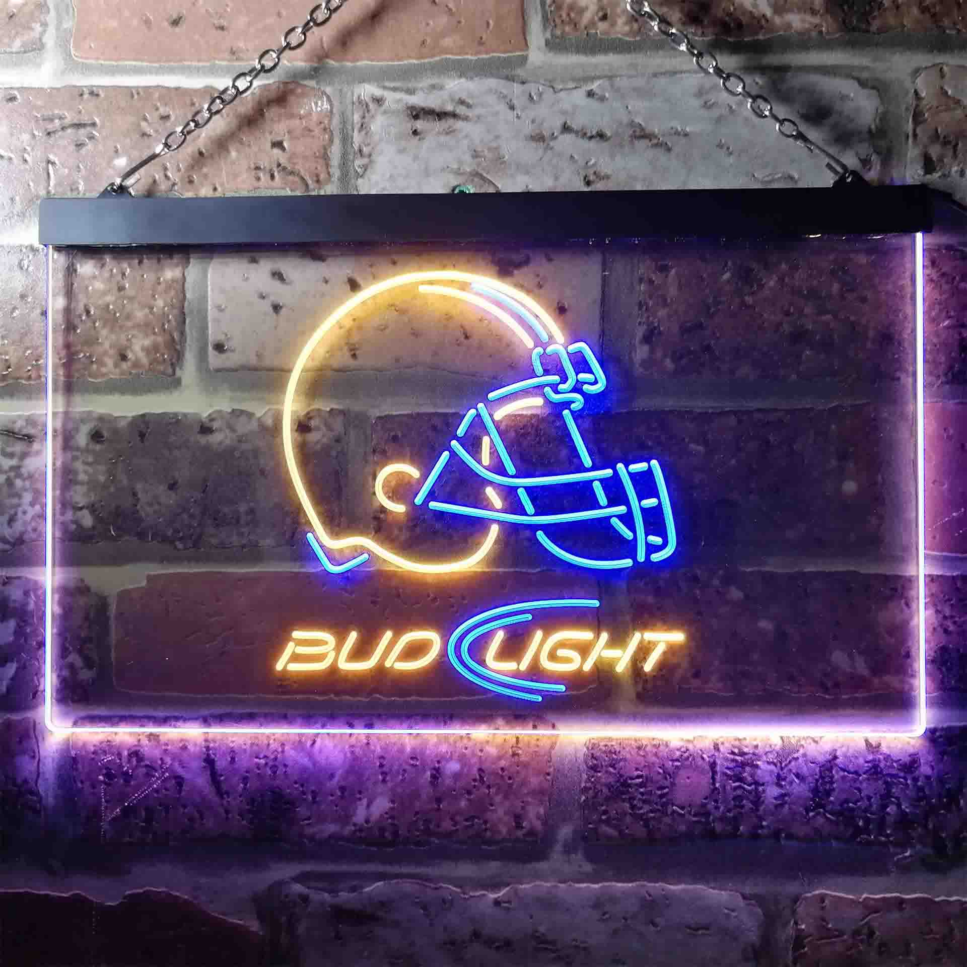 Cleveland Browns Bud Light Neon-Like Led Light Sign