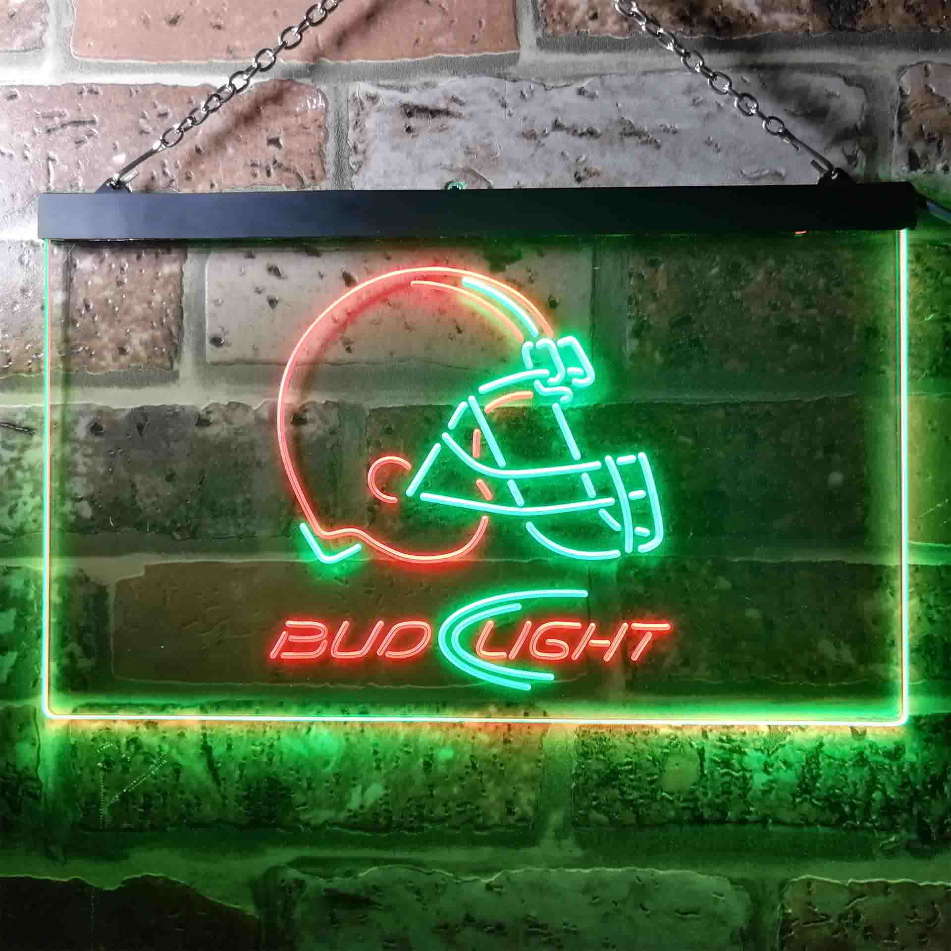 Cleveland Browns Bud Light Neon-Like Led Light Sign