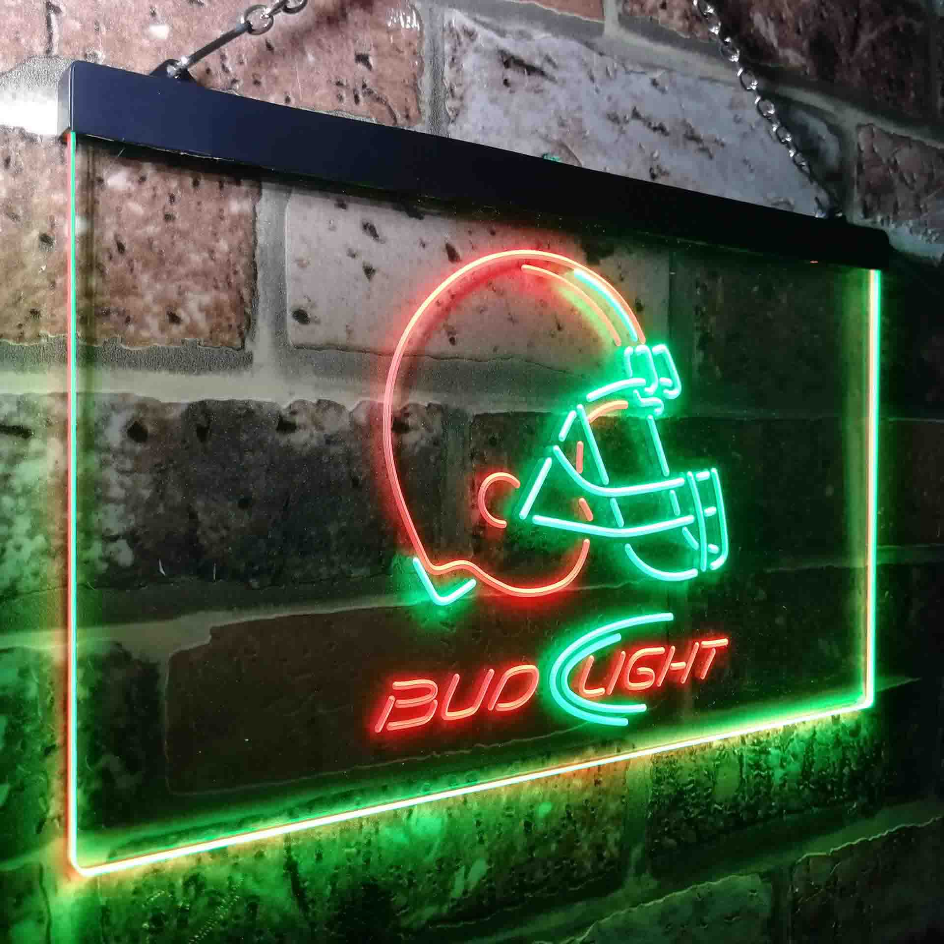 Cleveland Browns Bud Light Neon-Like Led Light Sign