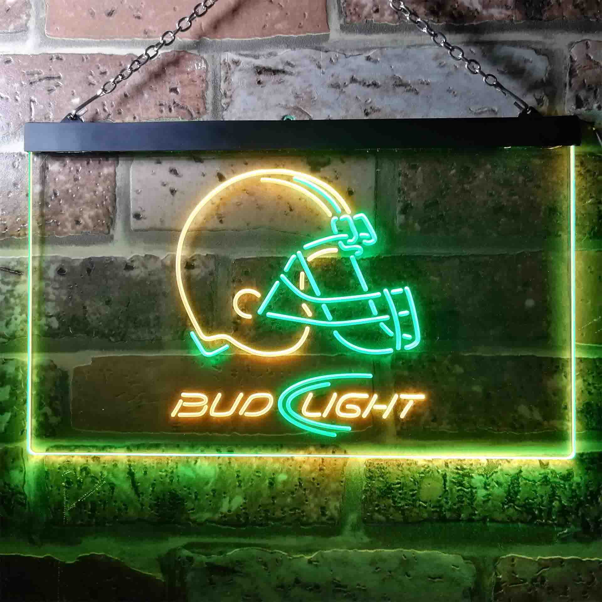 Cleveland Browns Bud Light Neon-Like Led Light Sign