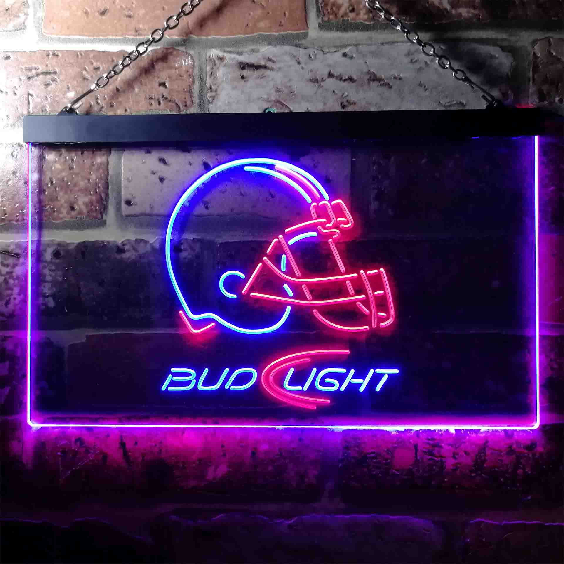 Cleveland Browns Bud Light Neon-Like LED Sign