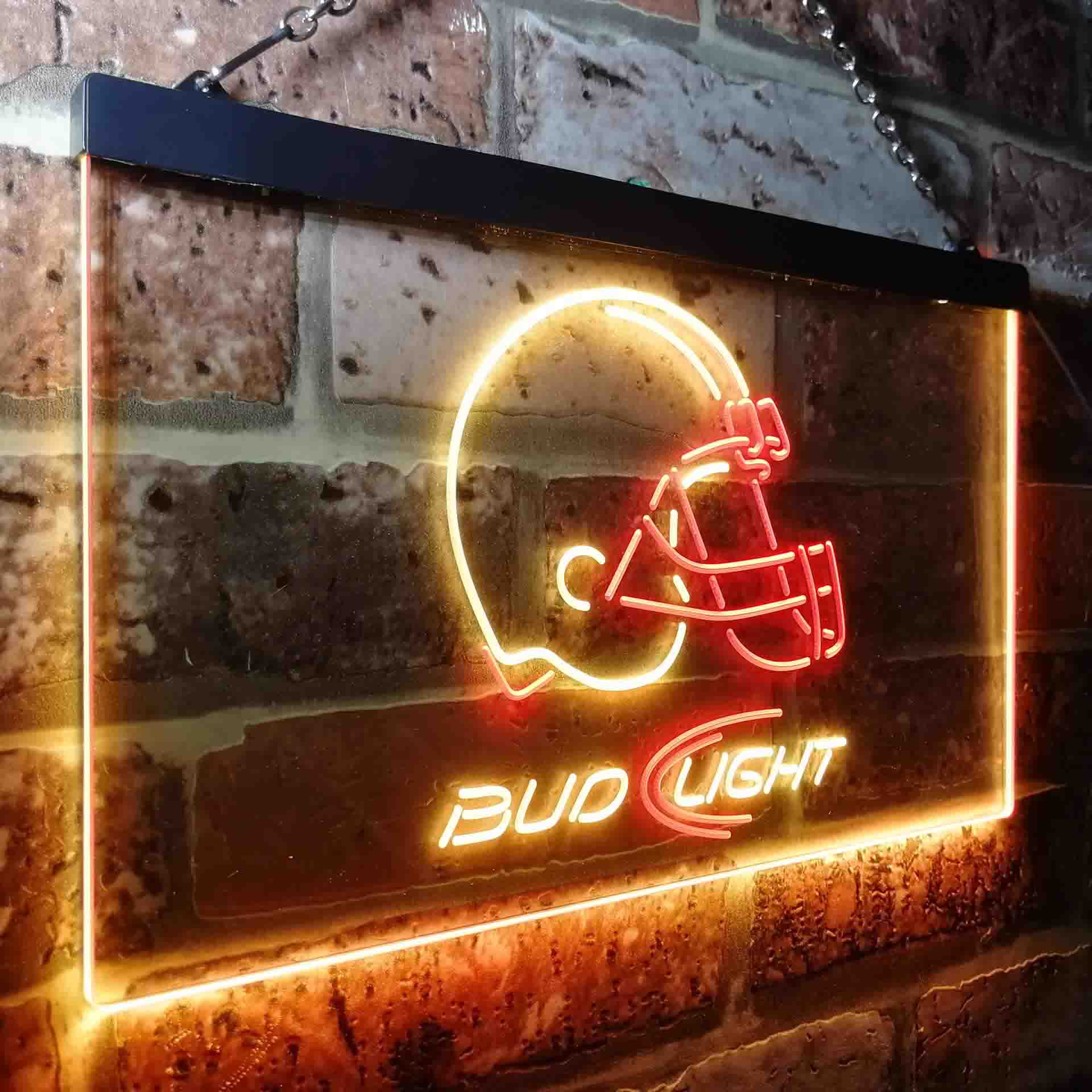 Cleveland Browns Bud Light Neon-Like Led Light Sign