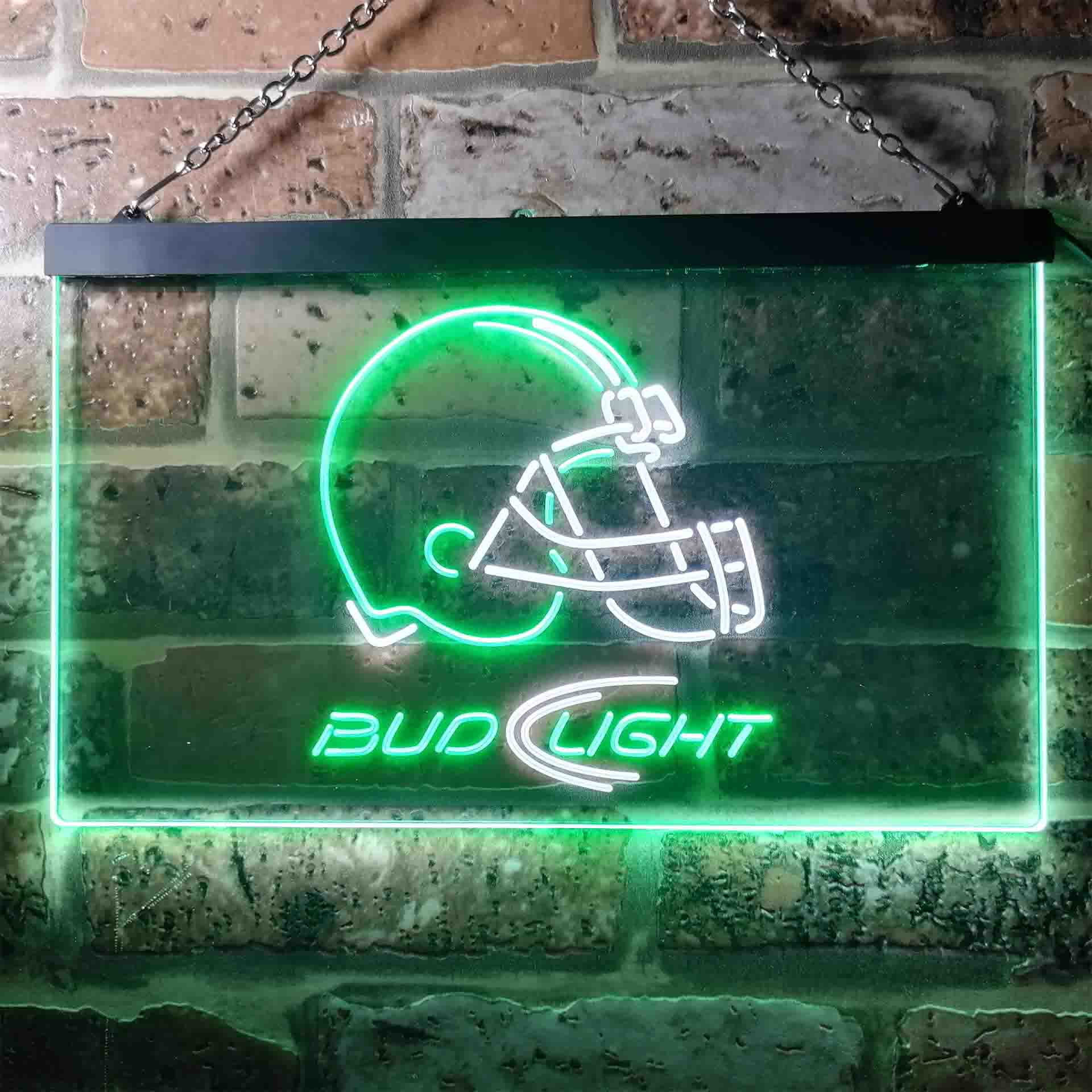 Cleveland Browns Bud Light Neon-Like Led Light Sign