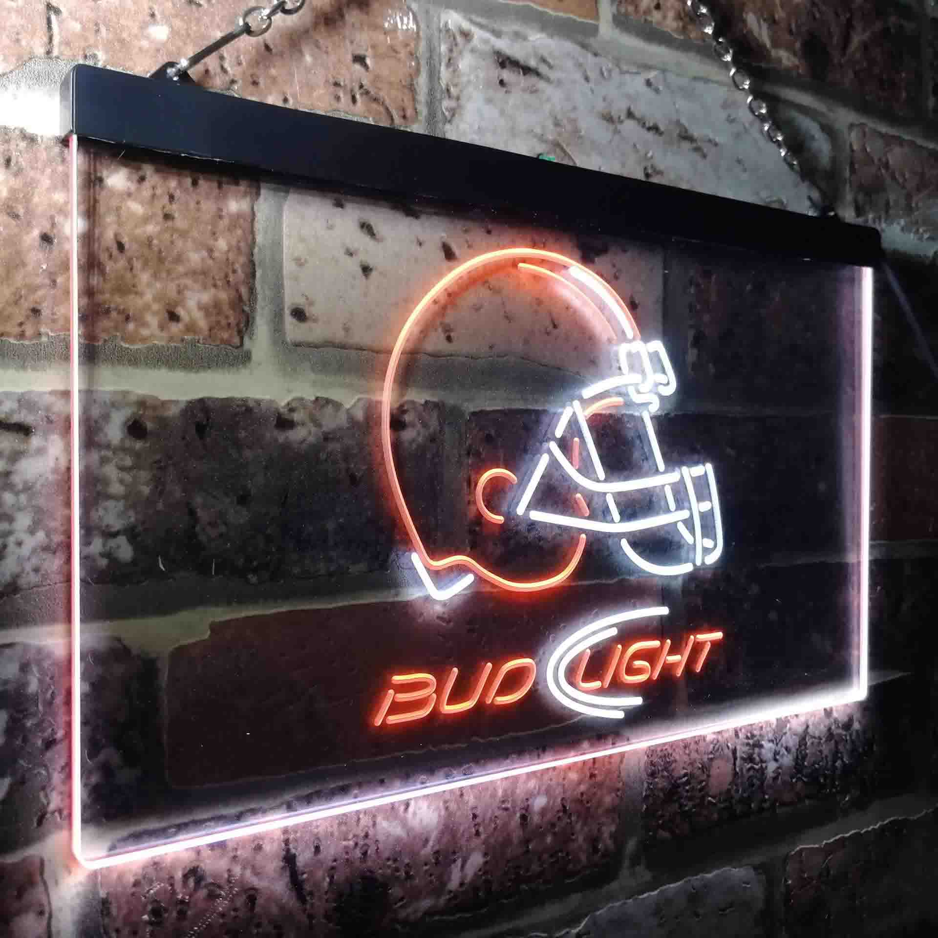 Cleveland Browns Bud Light Neon-Like Led Light Sign