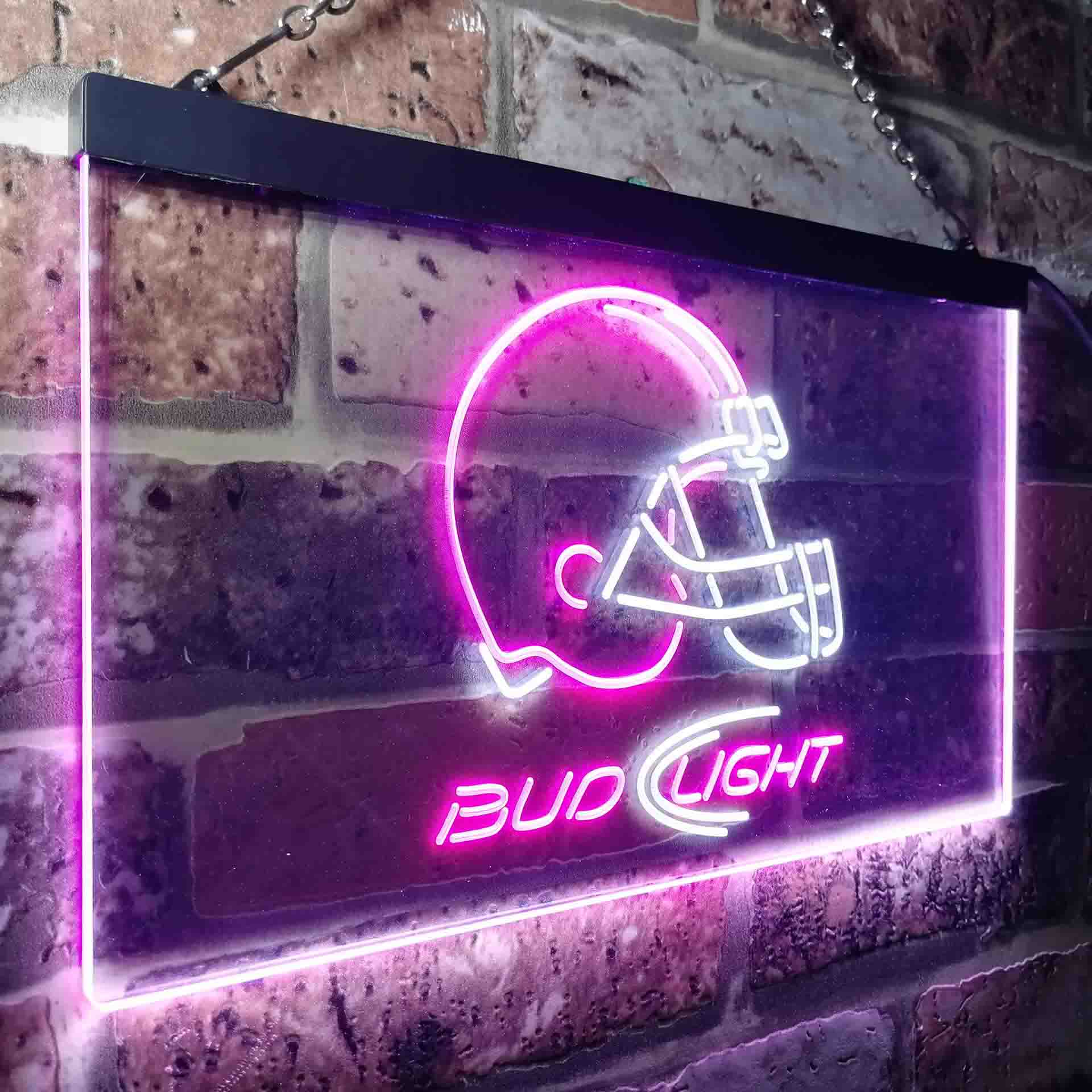 Cleveland Browns Bud Light Neon-Like Led Light Sign