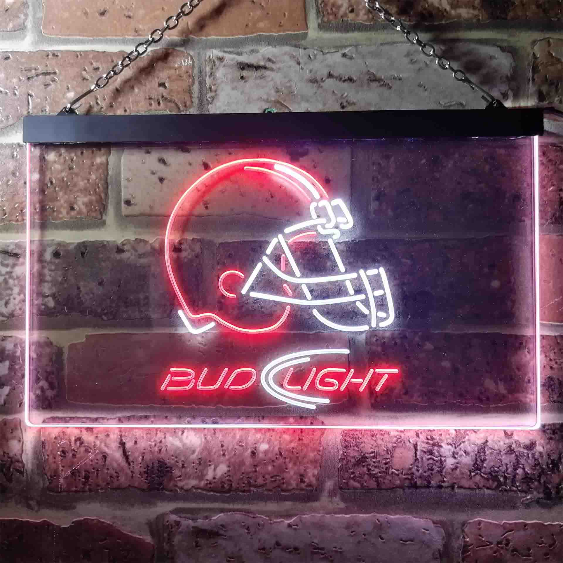 Cleveland Browns Bud Light Neon-Like Led Light Sign