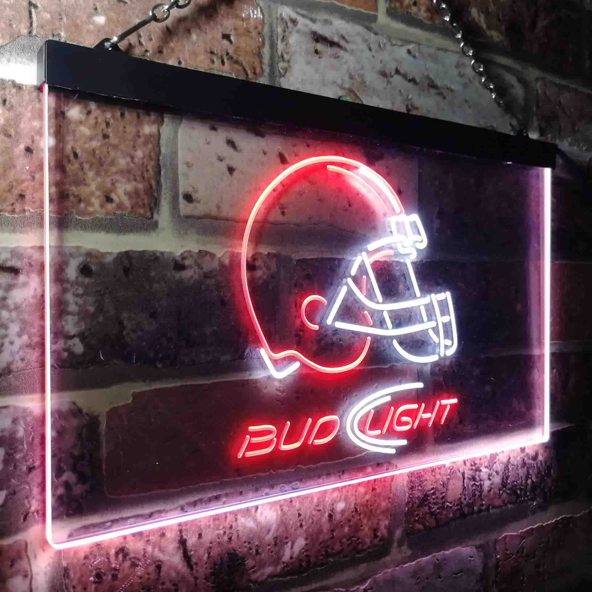 Cleveland Browns Bud Light Neon-Like Led Light Sign