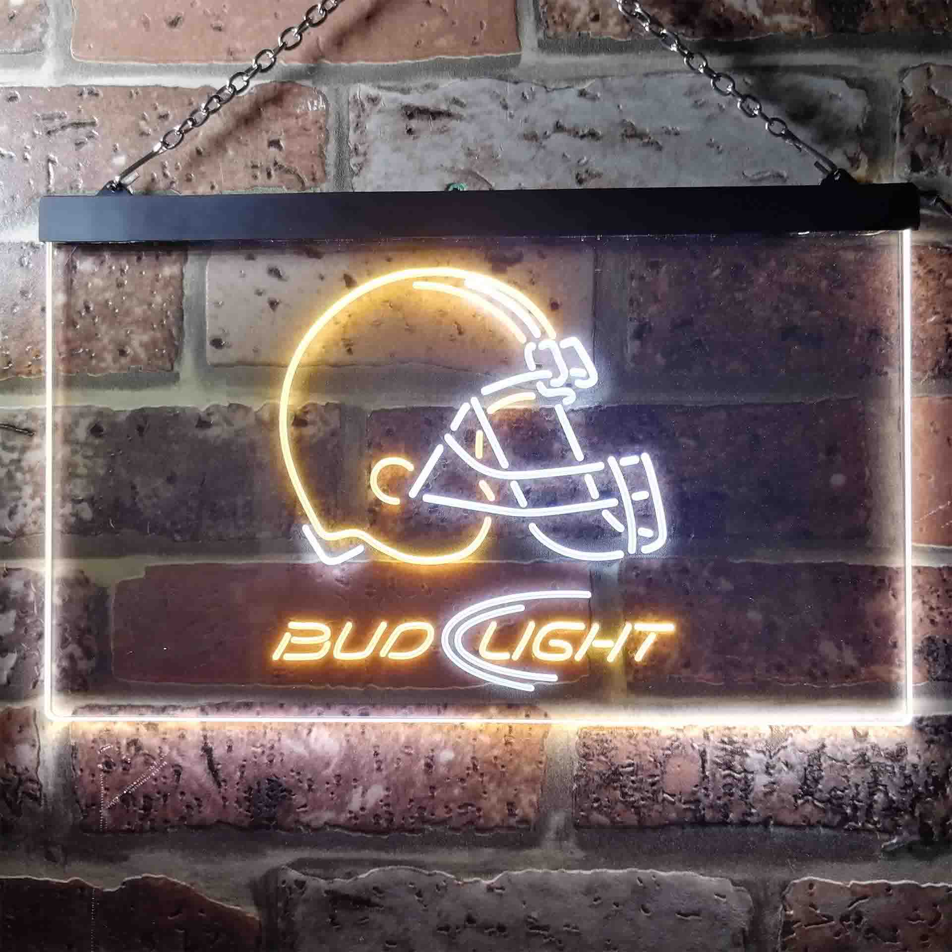 Cleveland Browns Bud Light Neon-Like Led Light Sign