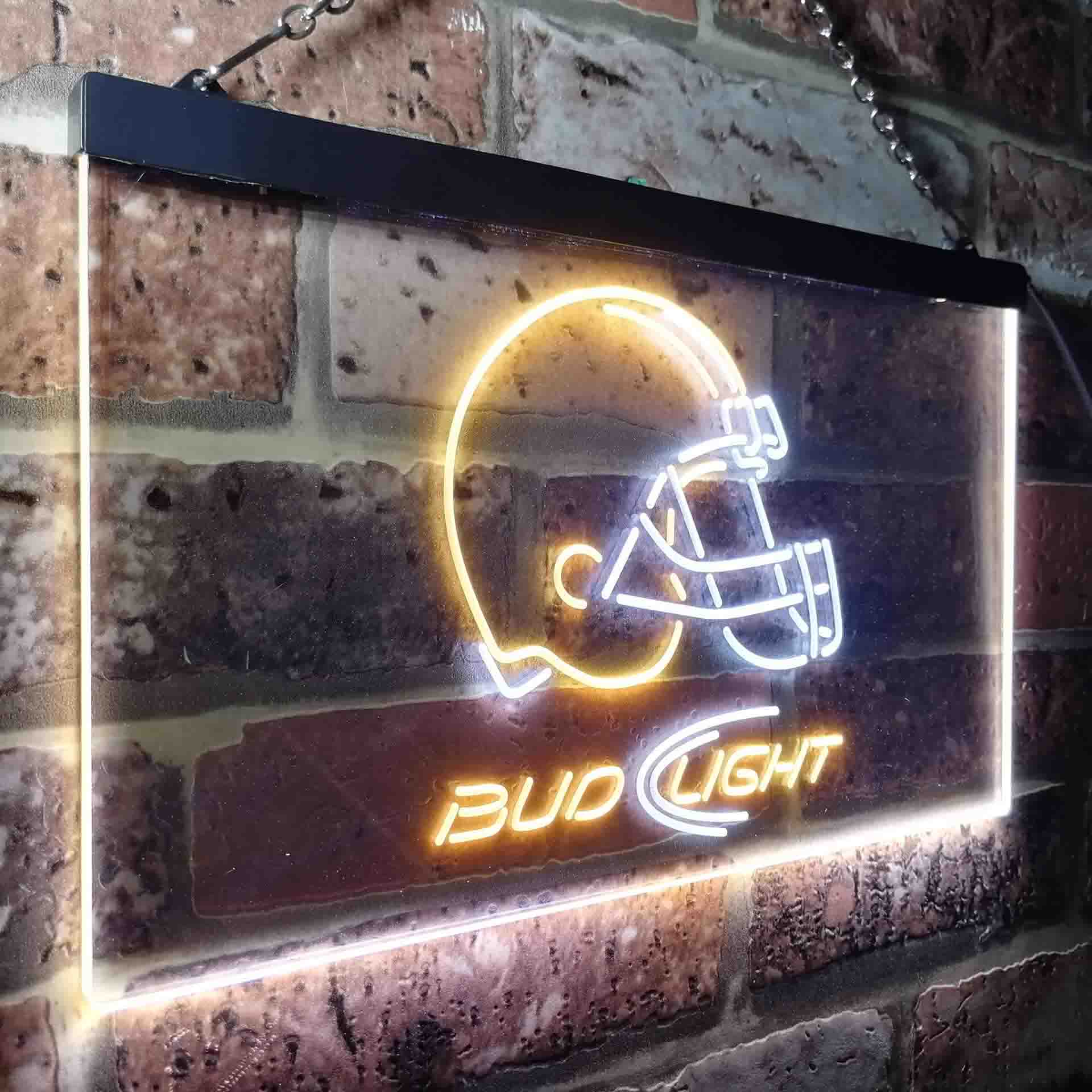 Cleveland Browns Bud Light Neon-Like Led Light Sign