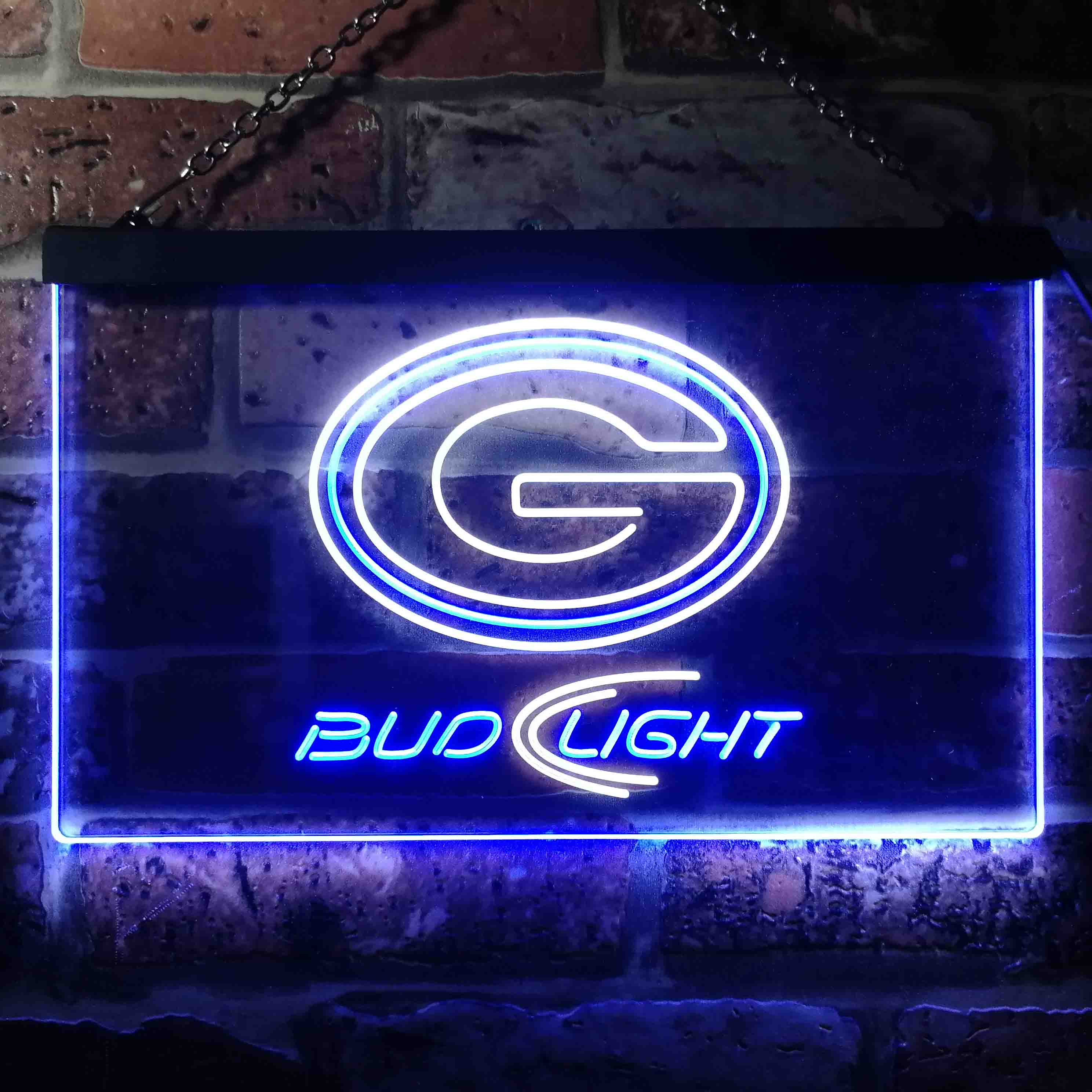 Green Bay Packers Bud Light Neon-Like Led Light Sign