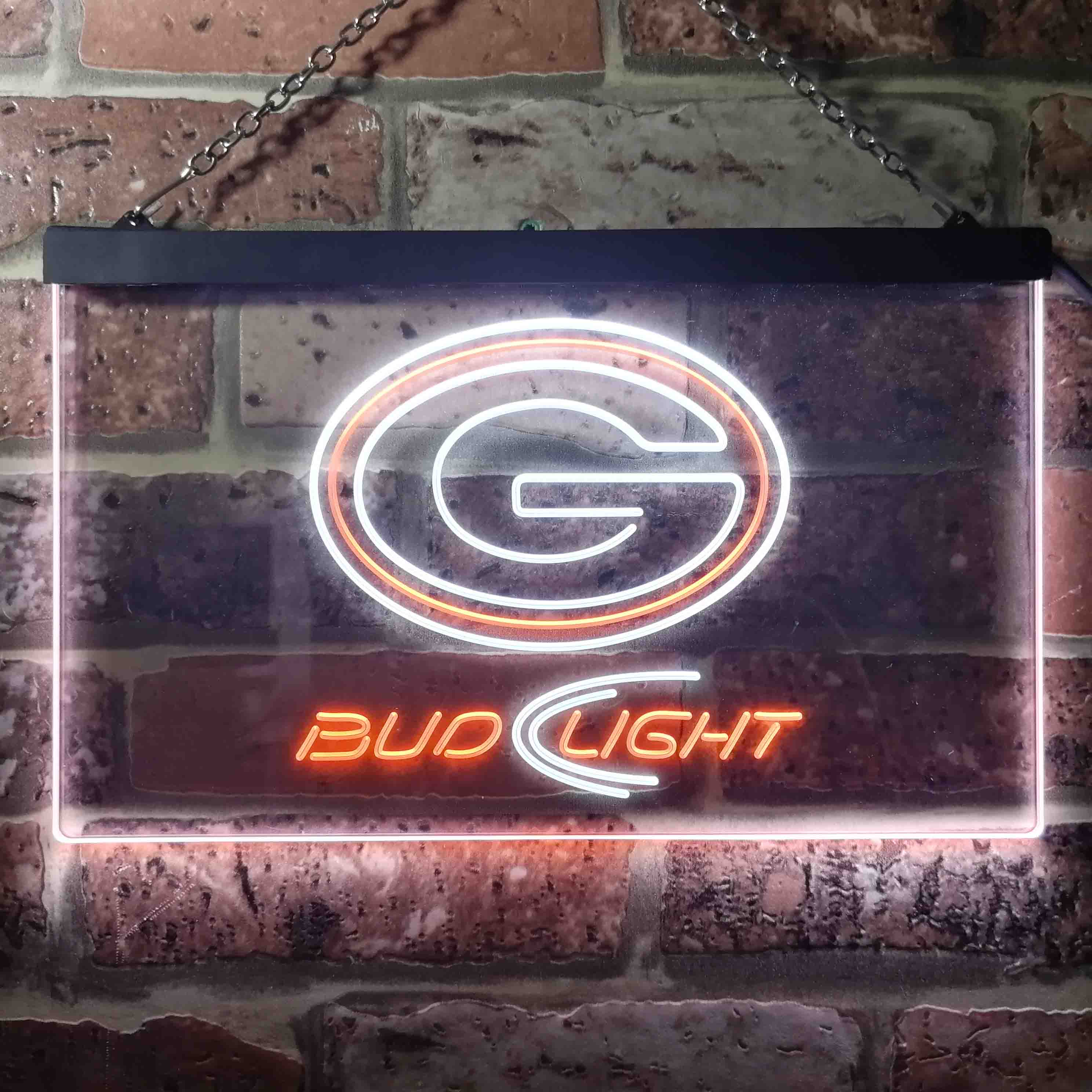 Green Bay Packers Bud Light Neon-Like Led Light Sign