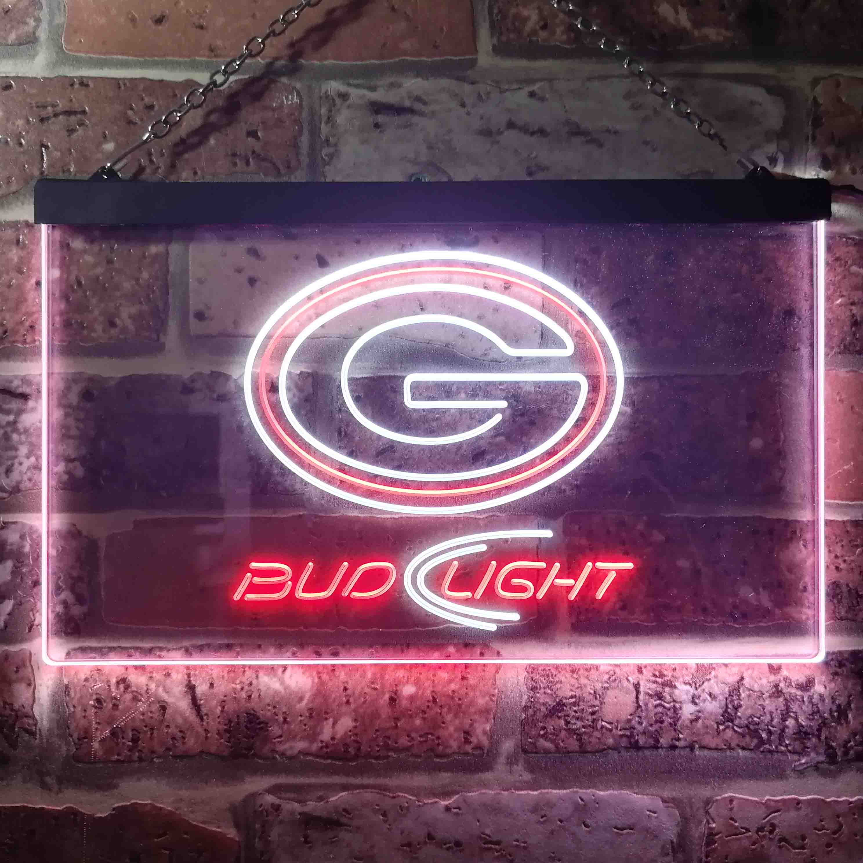 Green Bay Packers Bud Light Neon-Like Led Light Sign