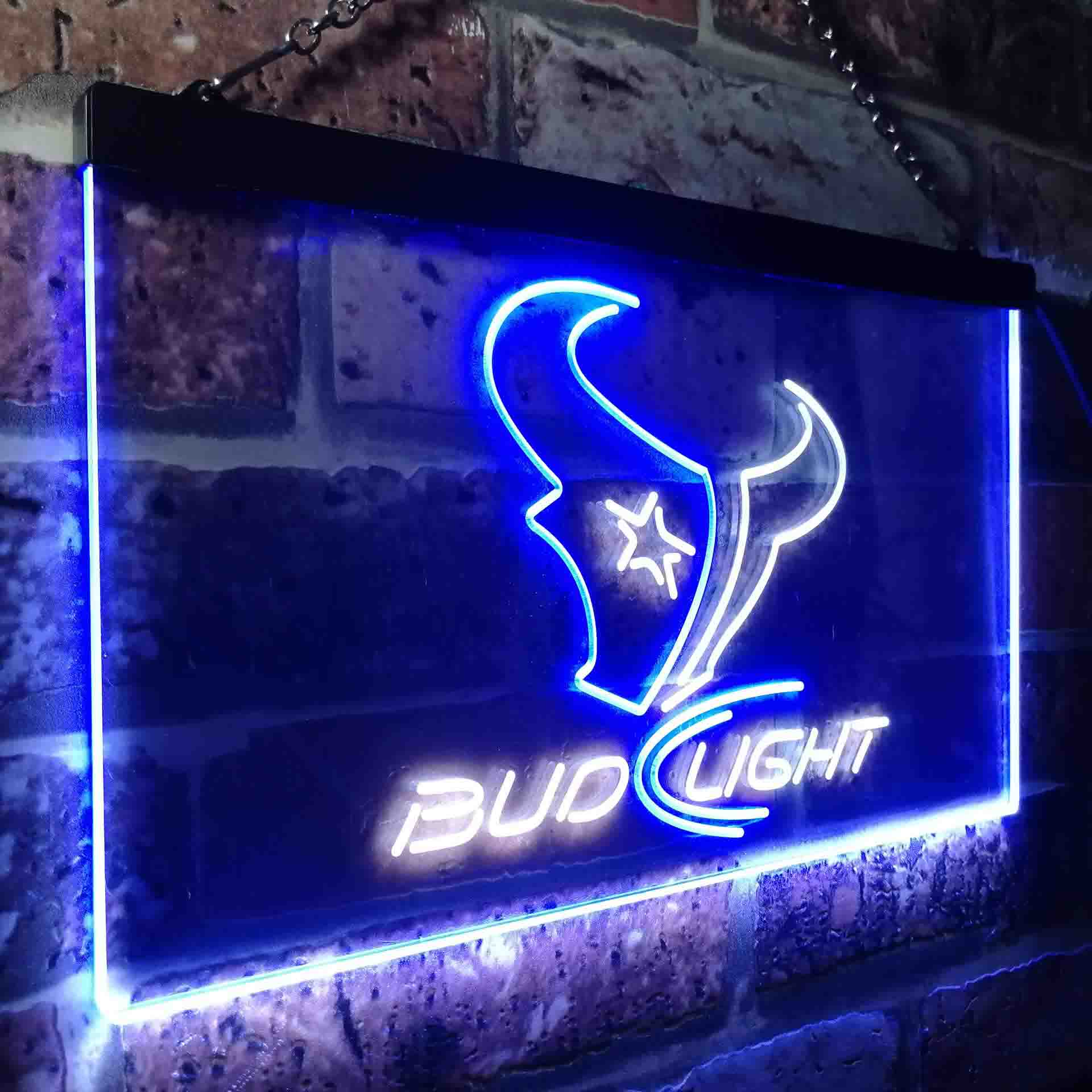 Houston Texans Bud Light Neon-Like LED Sign - ProLedSign