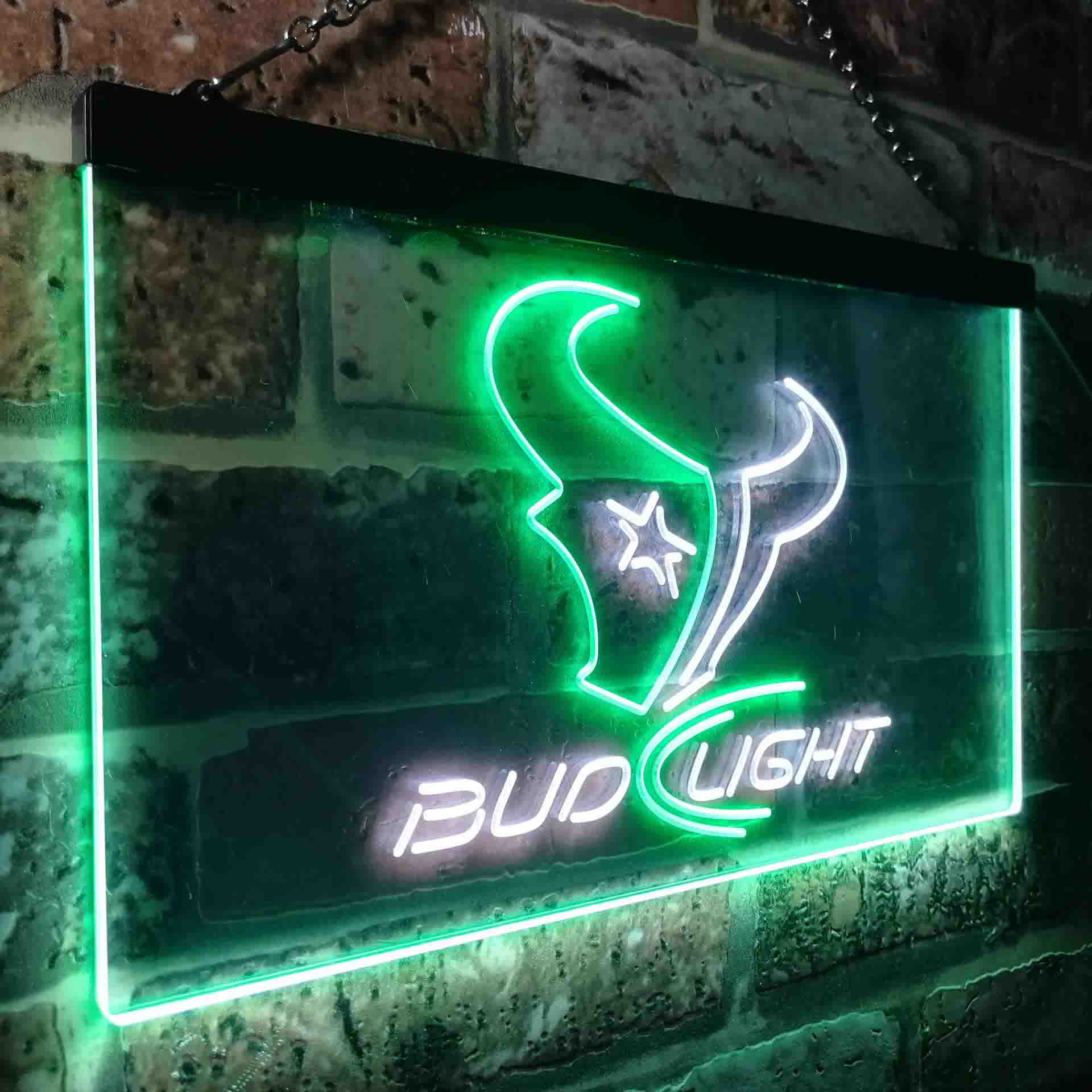 Houston Texans Bud Light Neon-Like LED Sign - ProLedSign