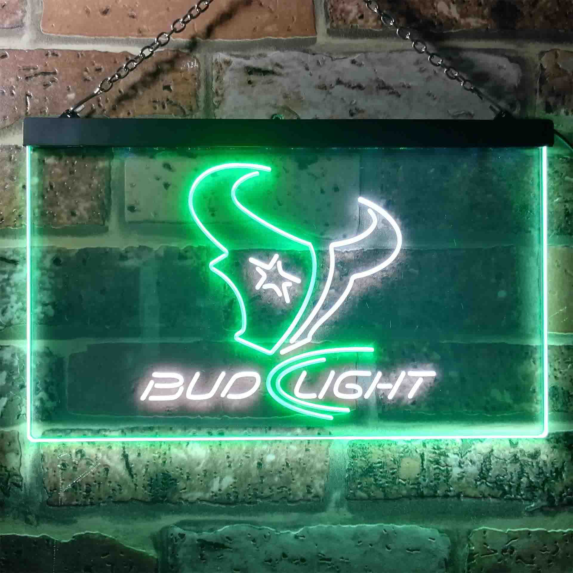 Houston Texans Bud Light Neon-Like LED Sign - ProLedSign