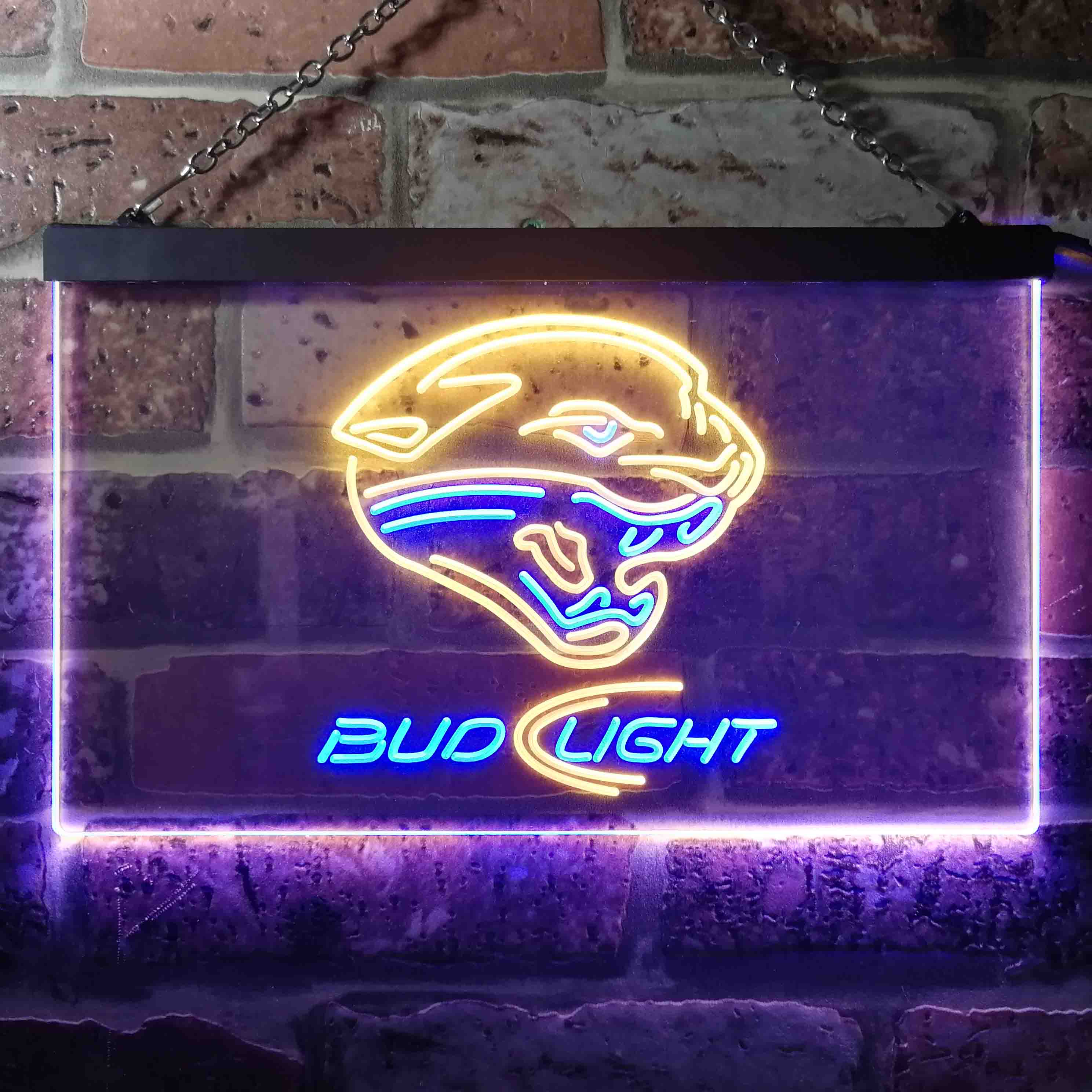 Jacksonville Jaguars Bud Light Neon-Like Led Light Sign