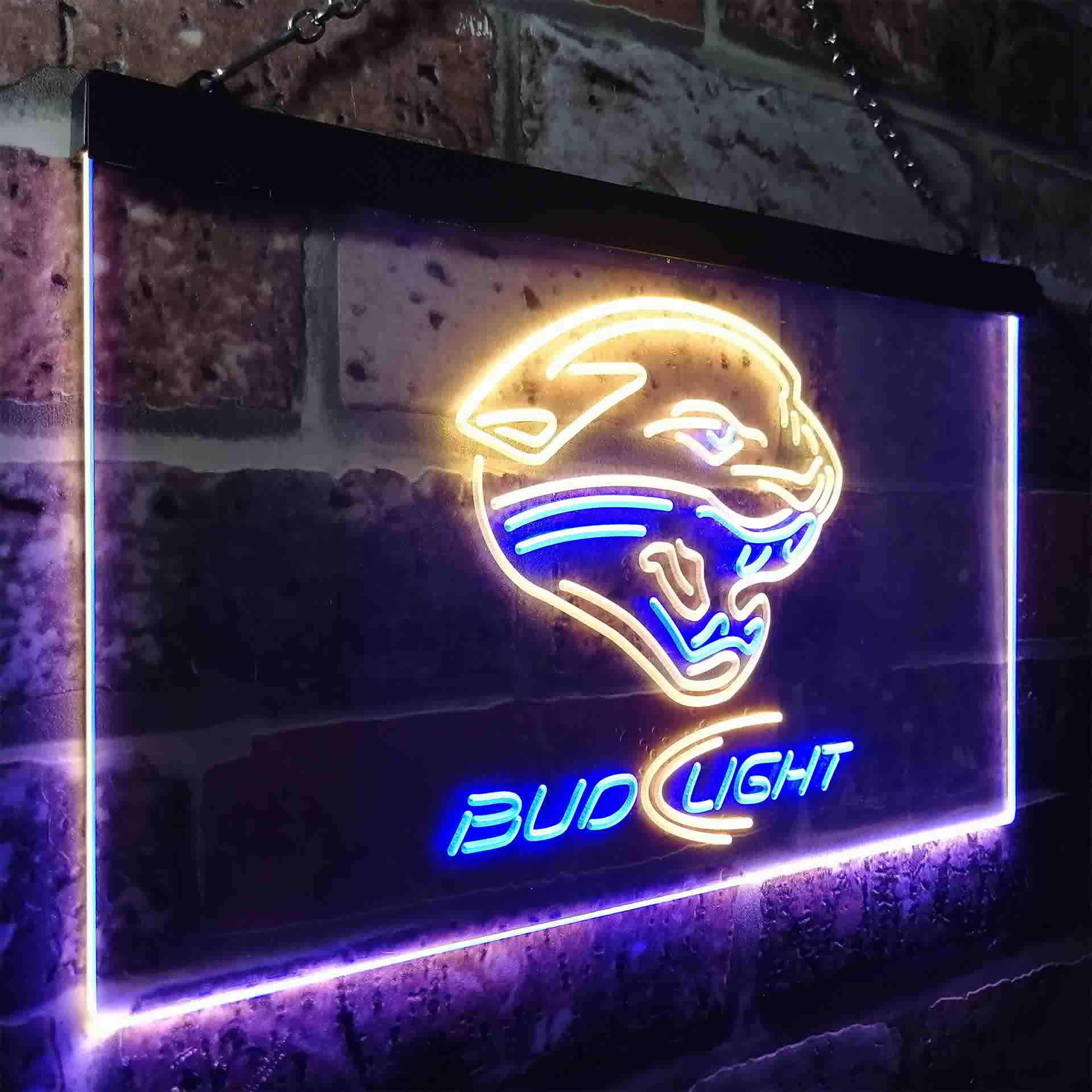 Jacksonville Jaguars Bud Light Neon-Like Led Light Sign