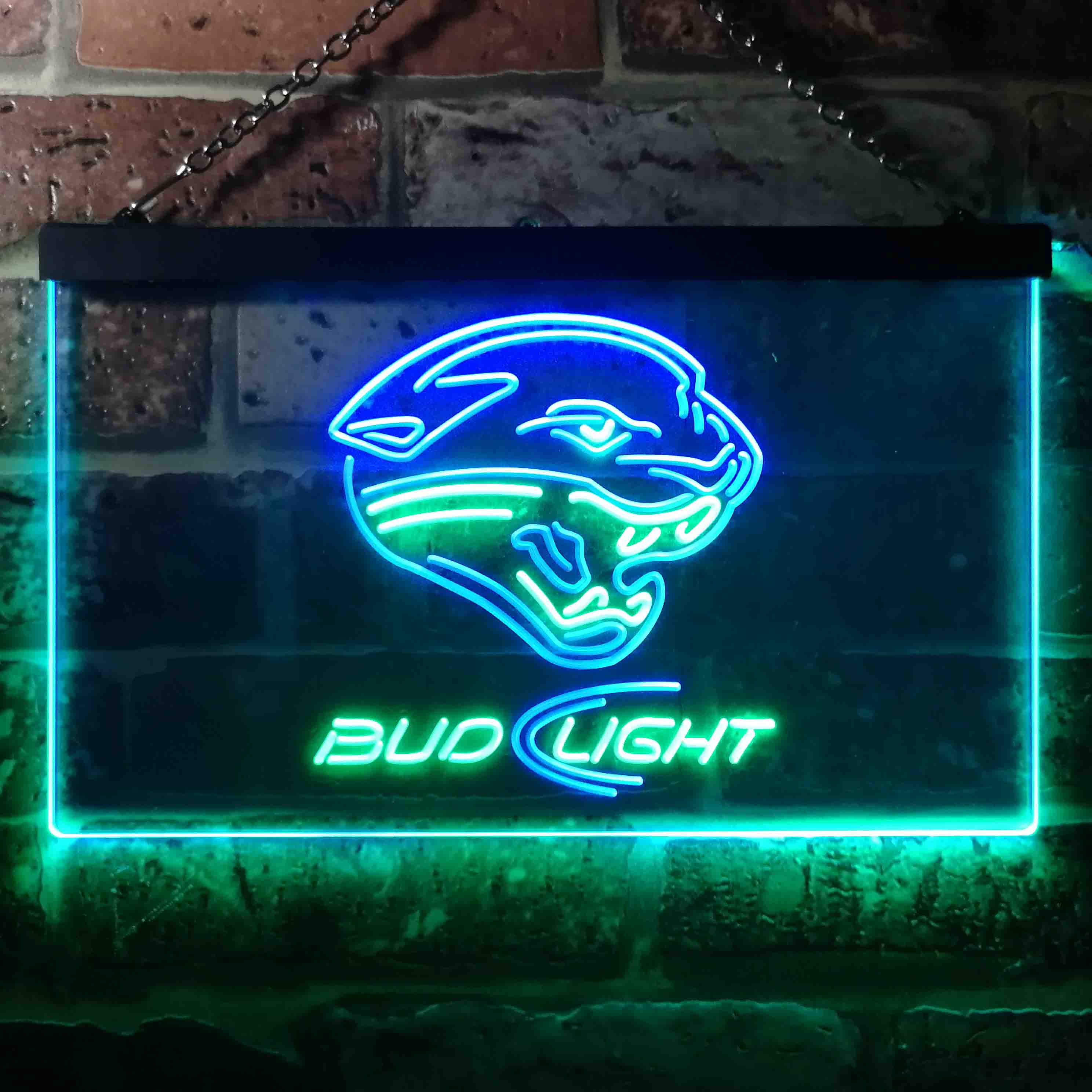 Jacksonville Jaguars Bud Light Neon-Like Led Light Sign