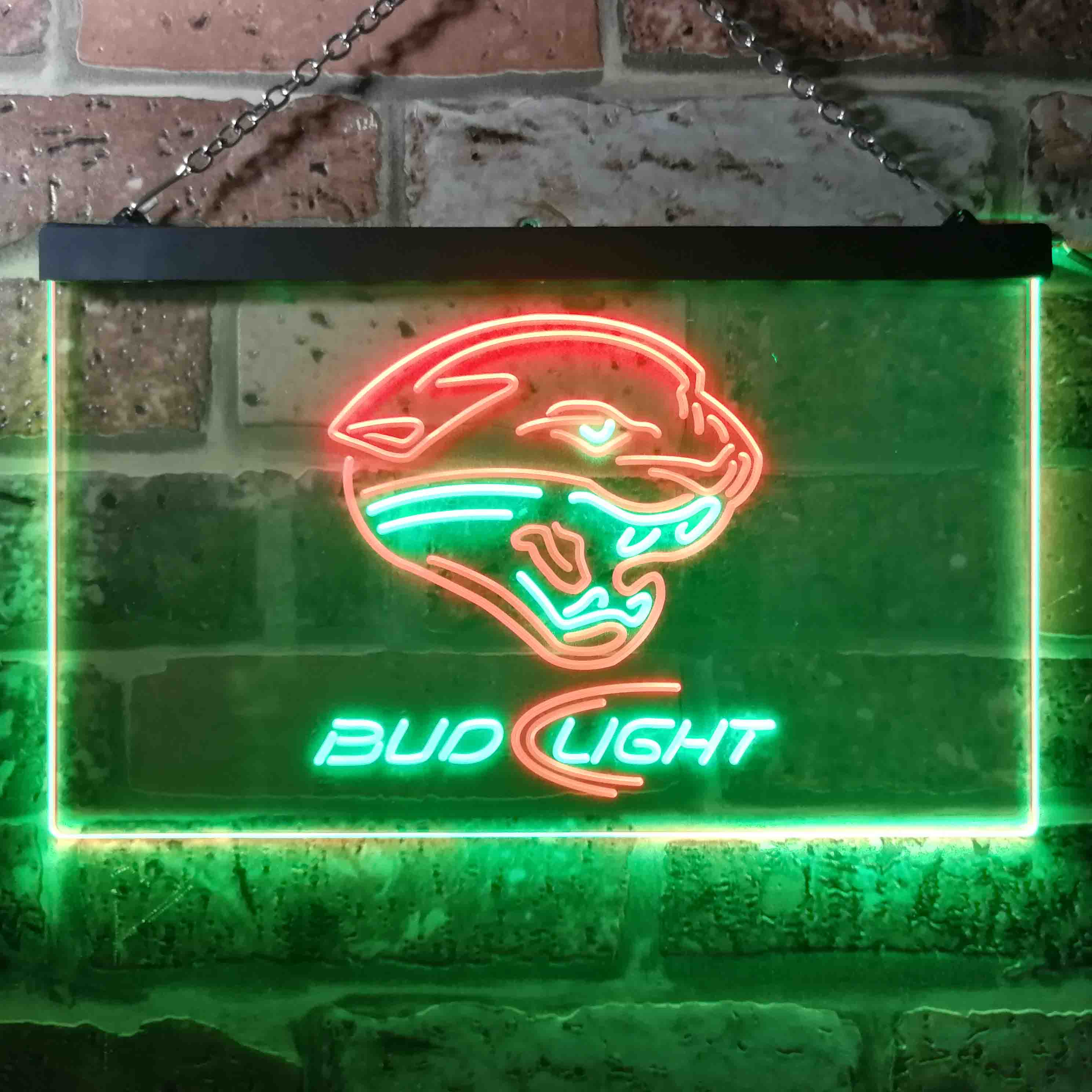 Jacksonville Jaguars Bud Light Neon-Like Led Light Sign