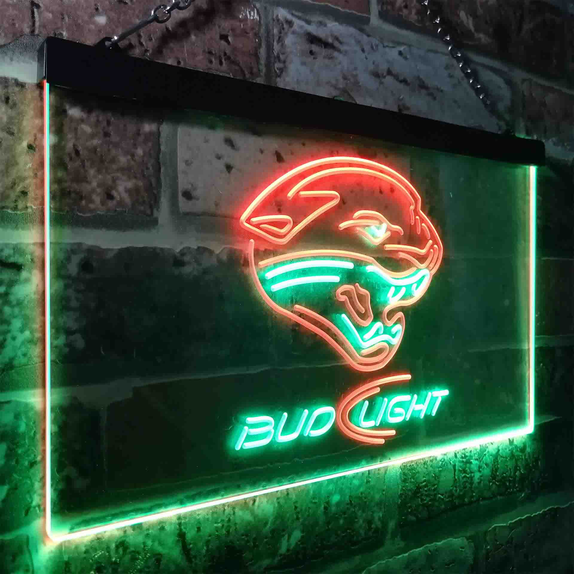 Jacksonville Jaguars Bud Light Neon-Like Led Light Sign